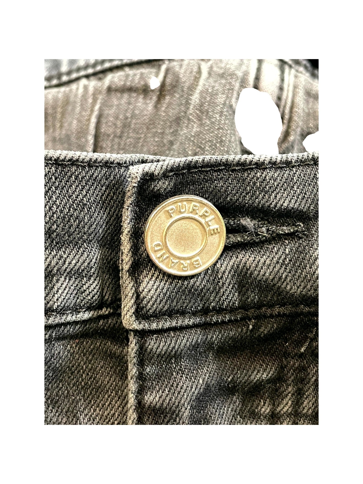 Purple Brand "Paisley Patchwork" Black Wash Jeans