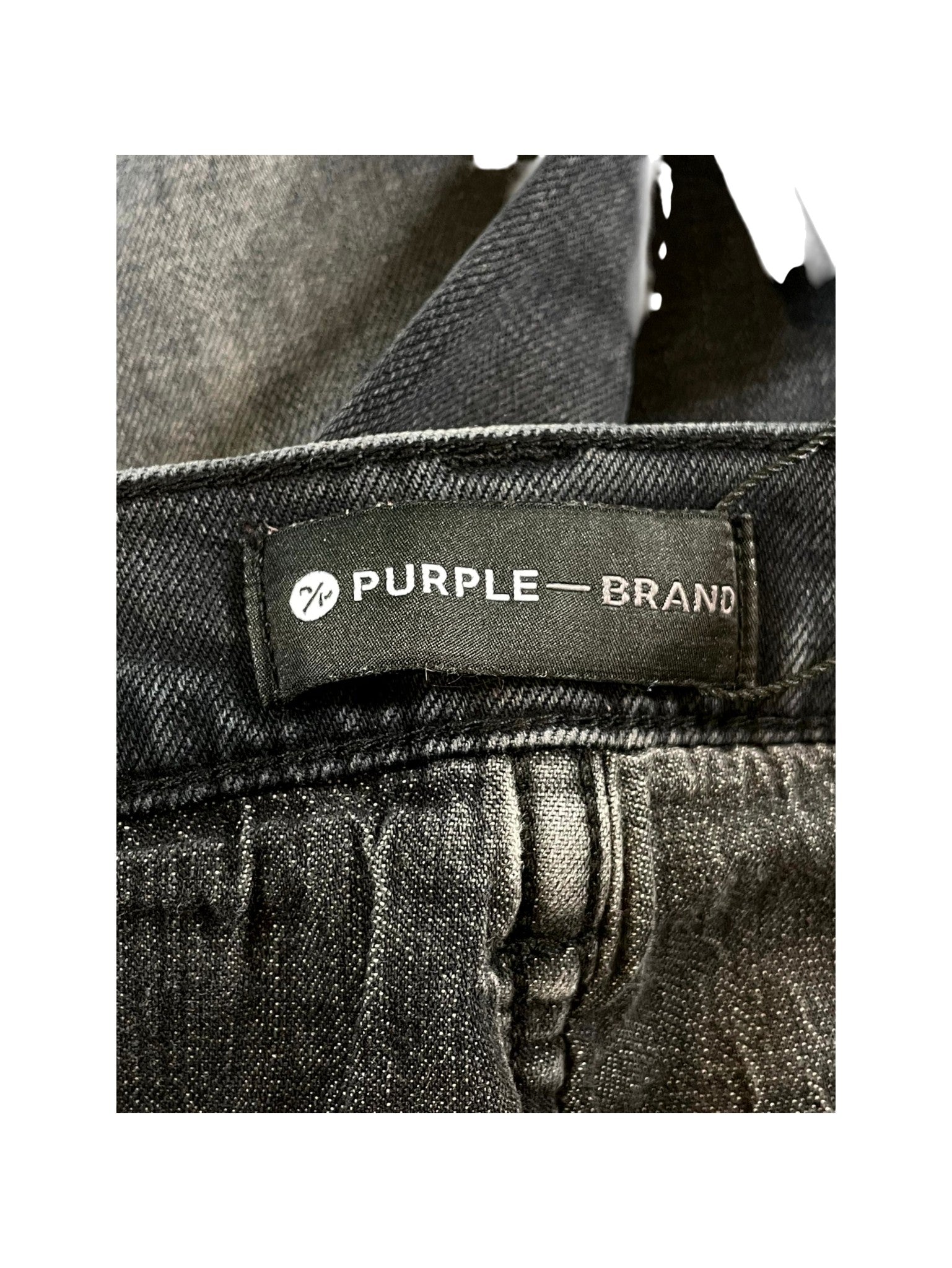 Purple Brand "Paisley Patchwork" Black Wash Jeans