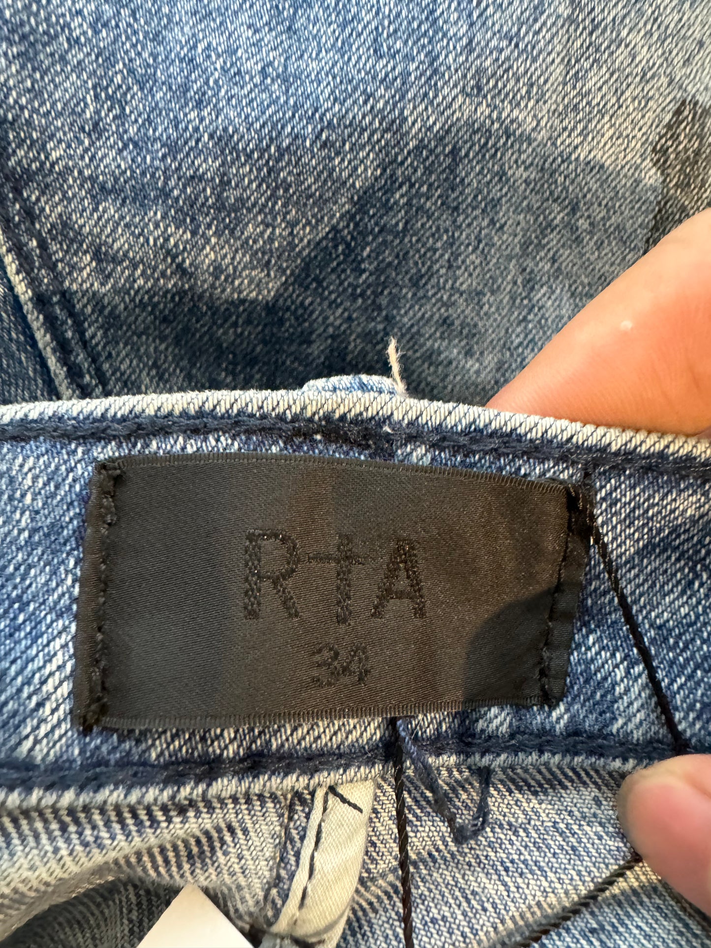 RTA Jeans Blue Distressed Used 34