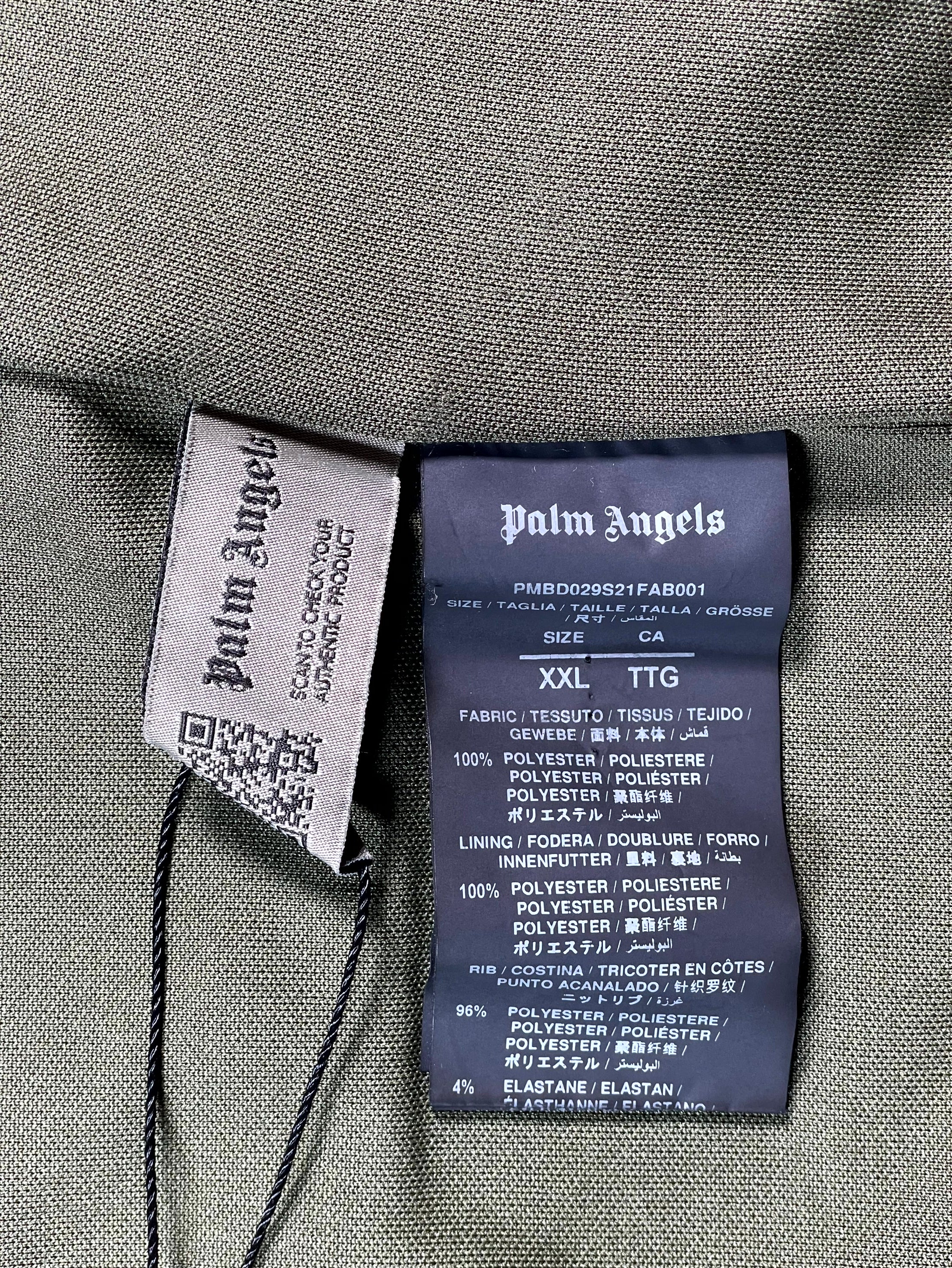 Palm Angels Patch Work Olive Track Jacket