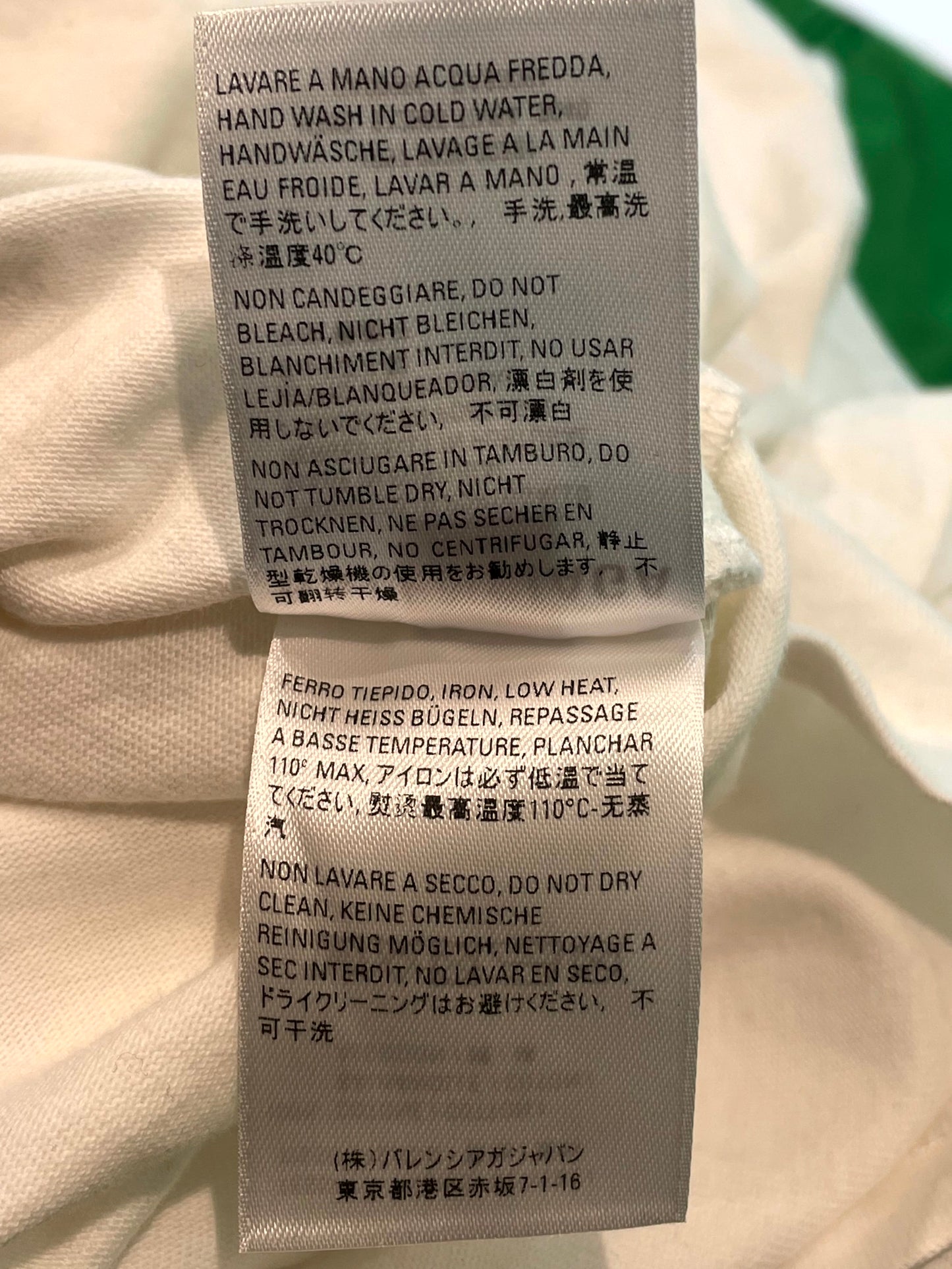 Balenciaga Trademark Logo White Tee