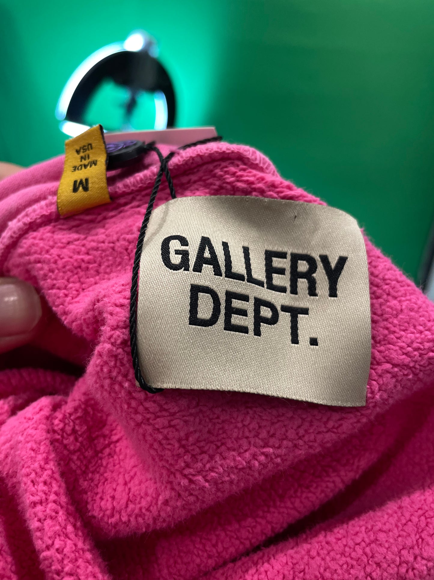 Gallery Dept Logo Pink Pullover Hoodie