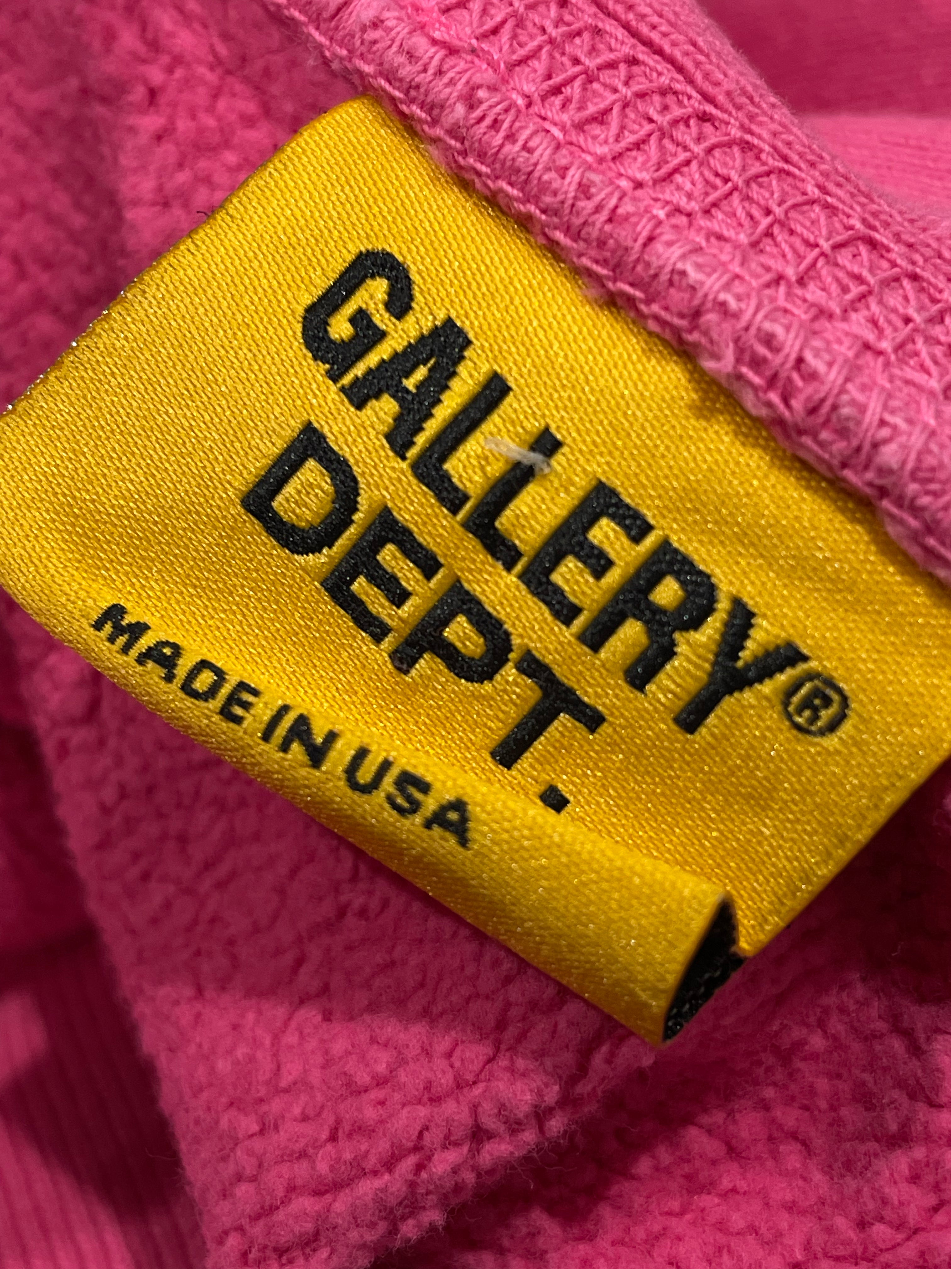 Gallery Dept Logo Pink Pullover Hoodie