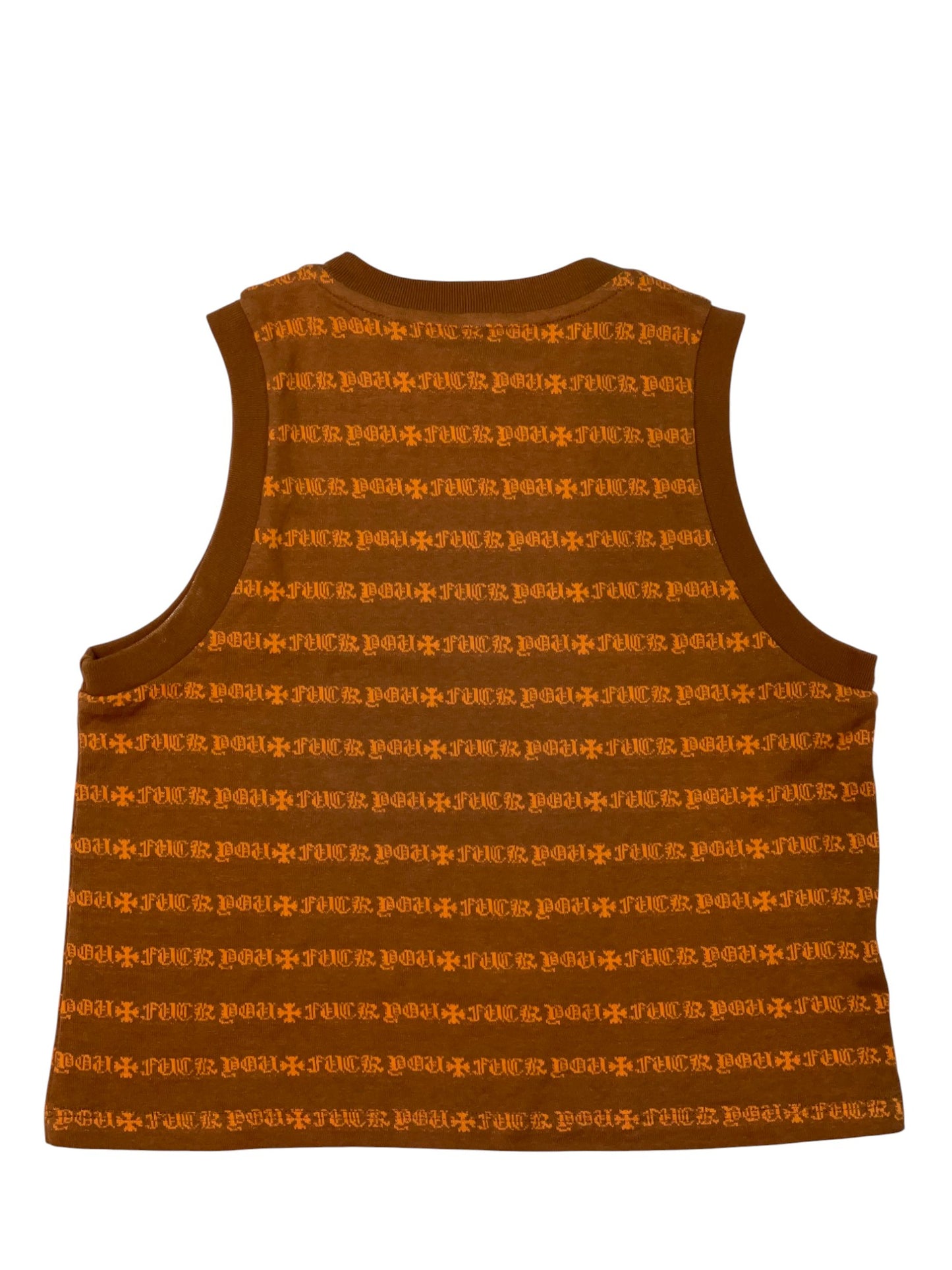 Chrome Hearts x Mattyboy Teens From Mars Brown & Orange Tank Top