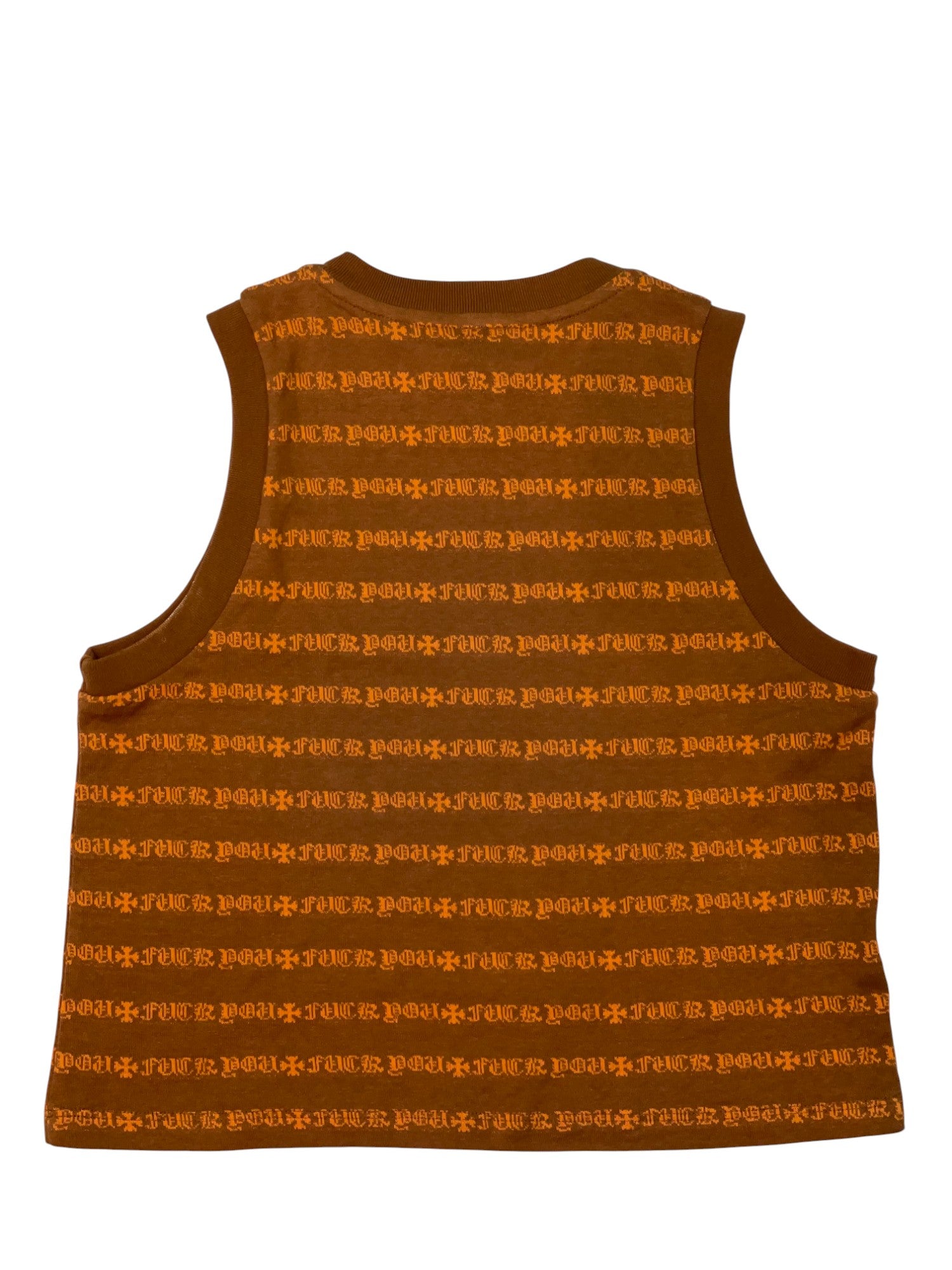 Chrome Hearts x Mattyboy Teens From Mars Brown & Orange Tank Top