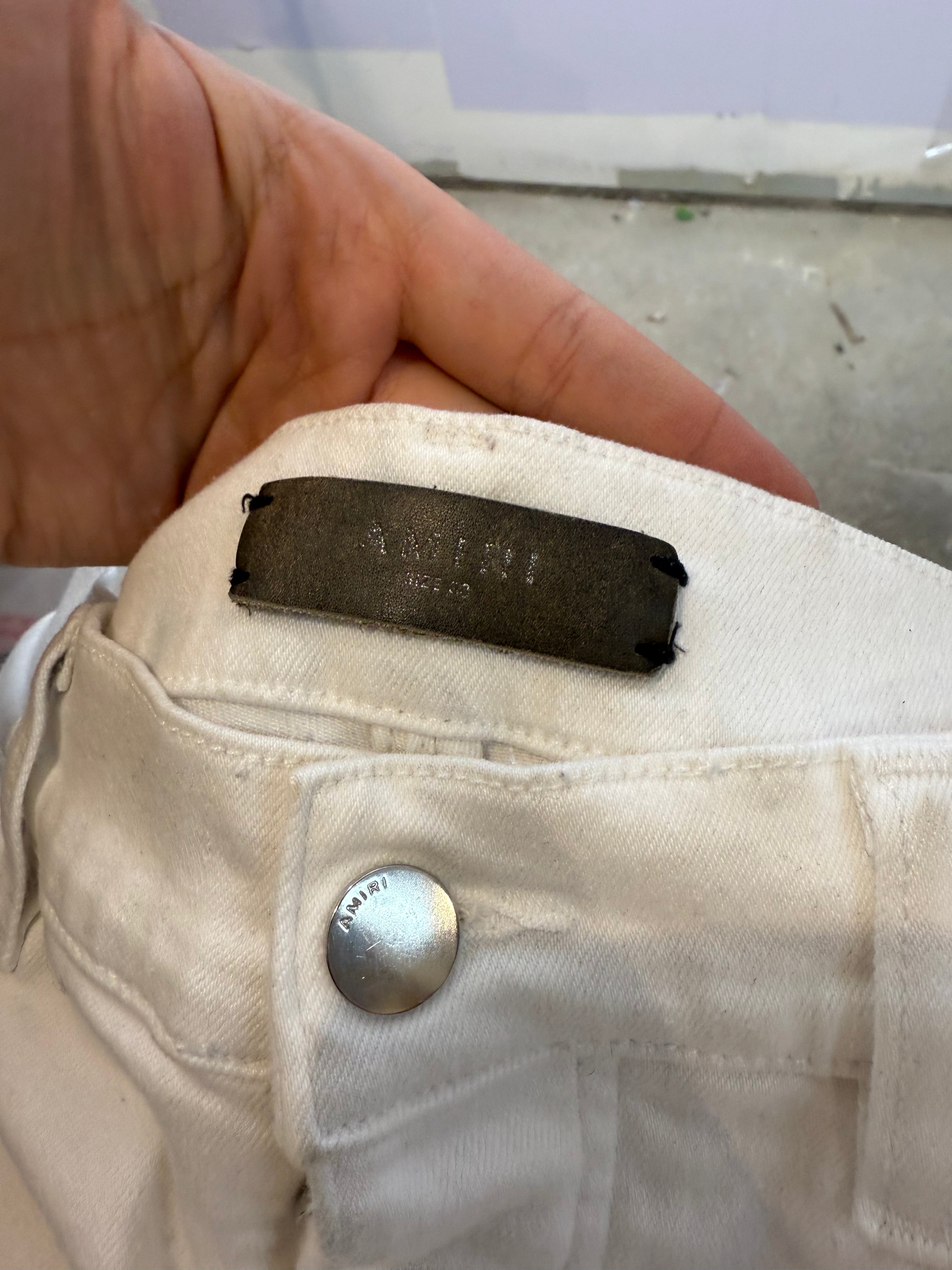 Amiri Jeans MX1 White Patch Used 33