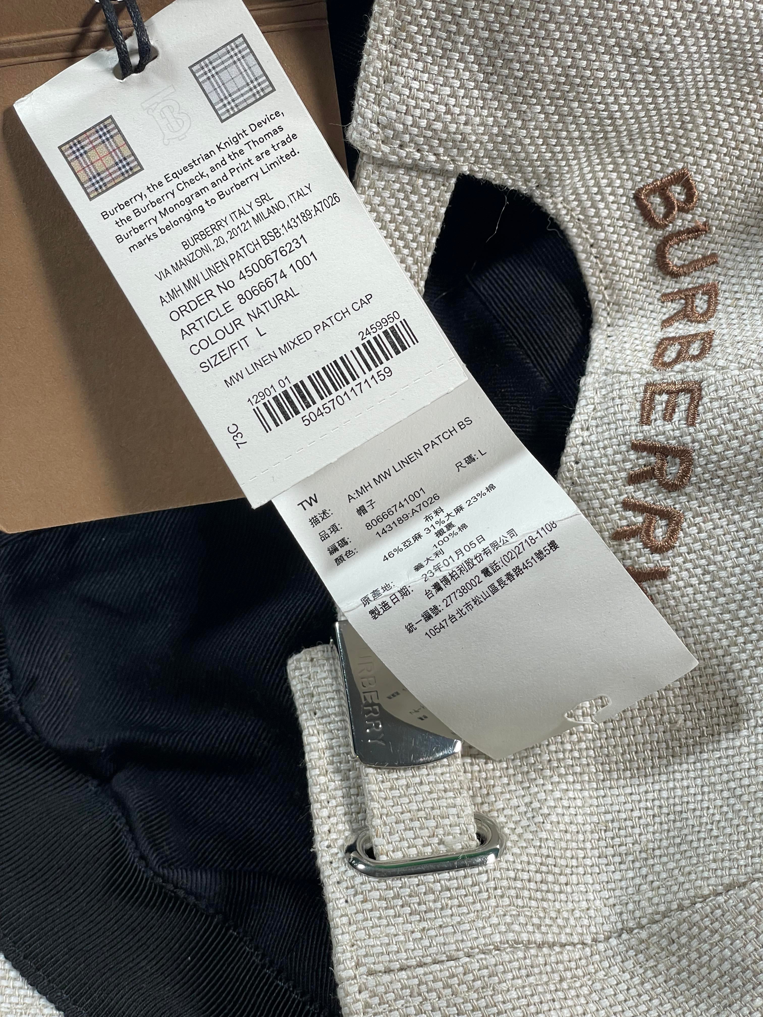 Burberry Linen Patch Cap