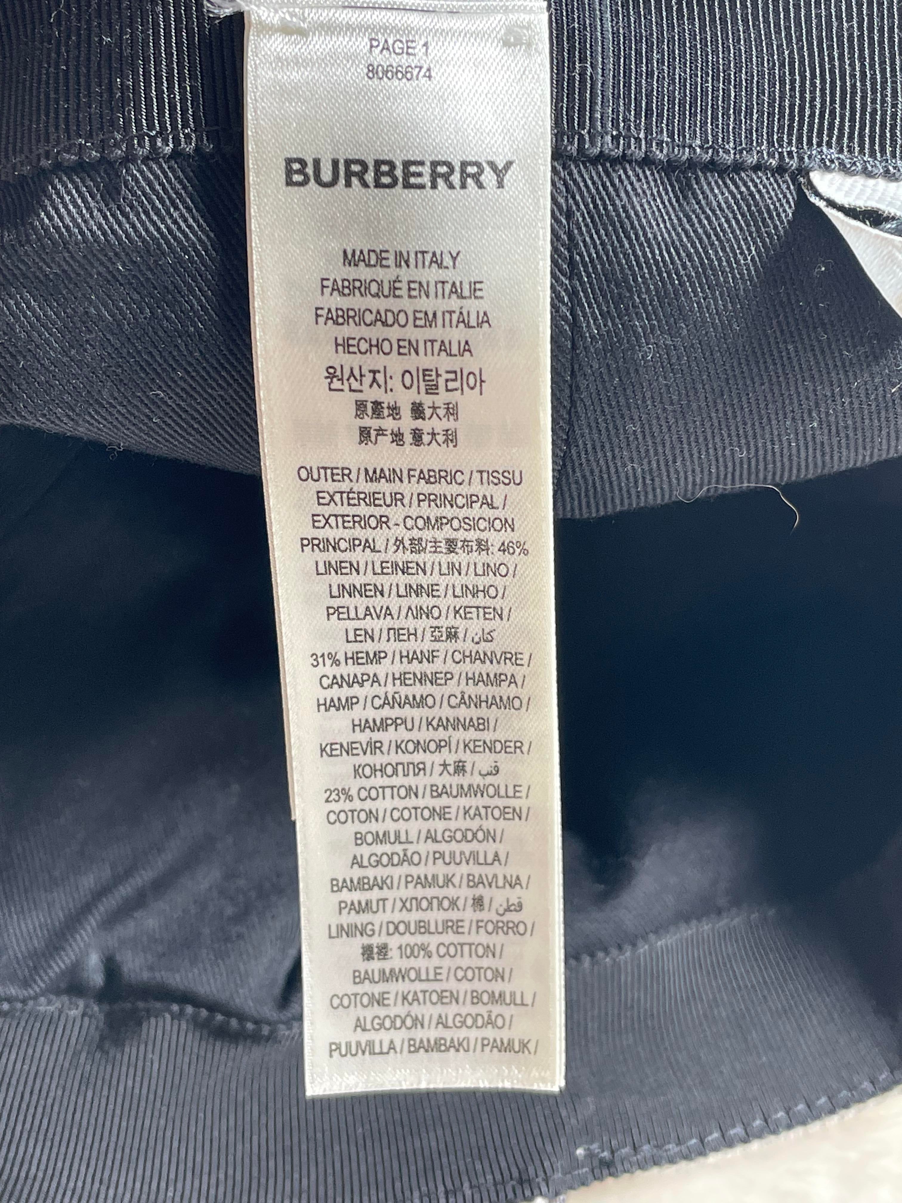 Burberry Linen Patch Cap