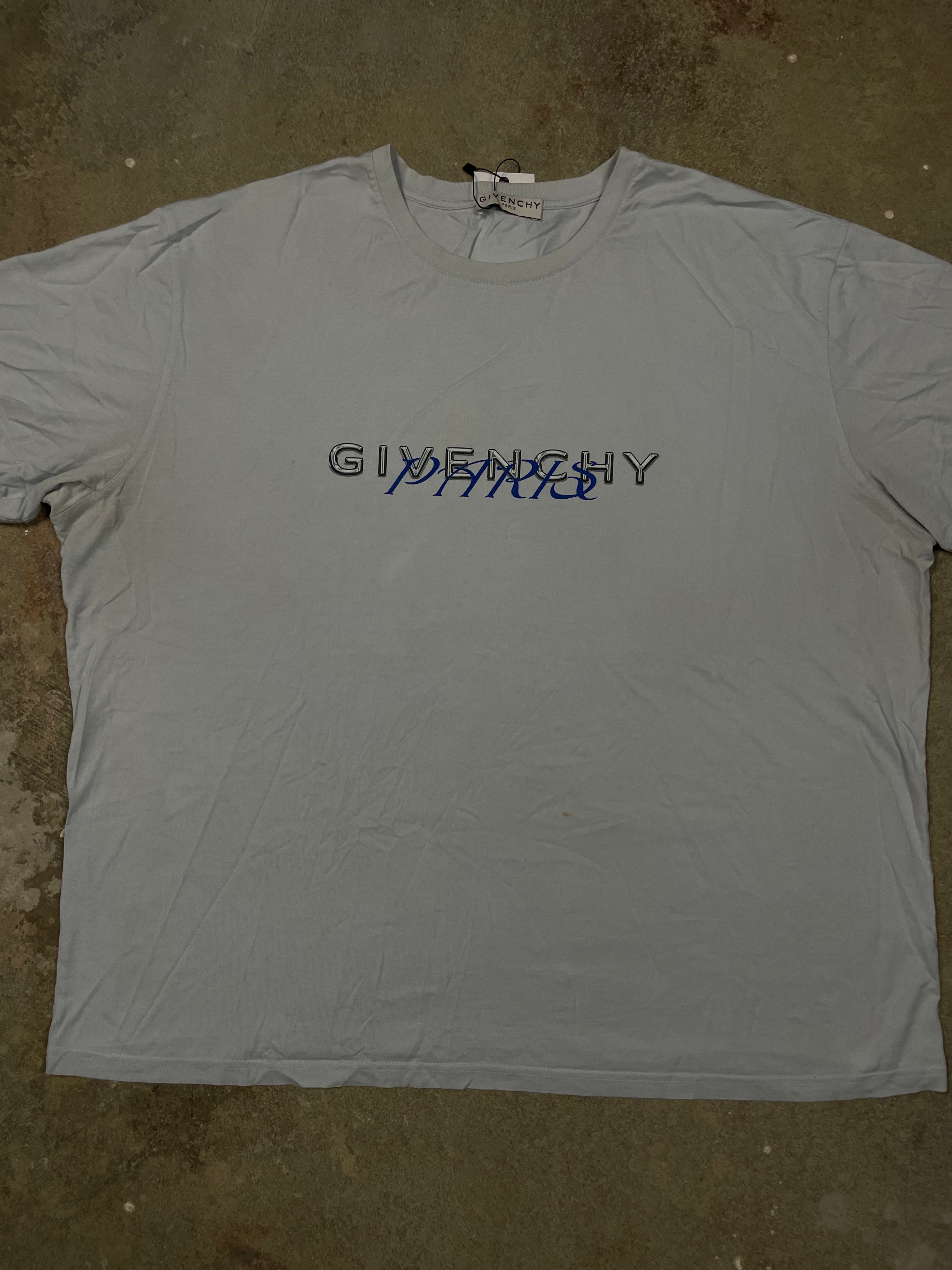 Givenchy Tee Baby Blue 3XL Used