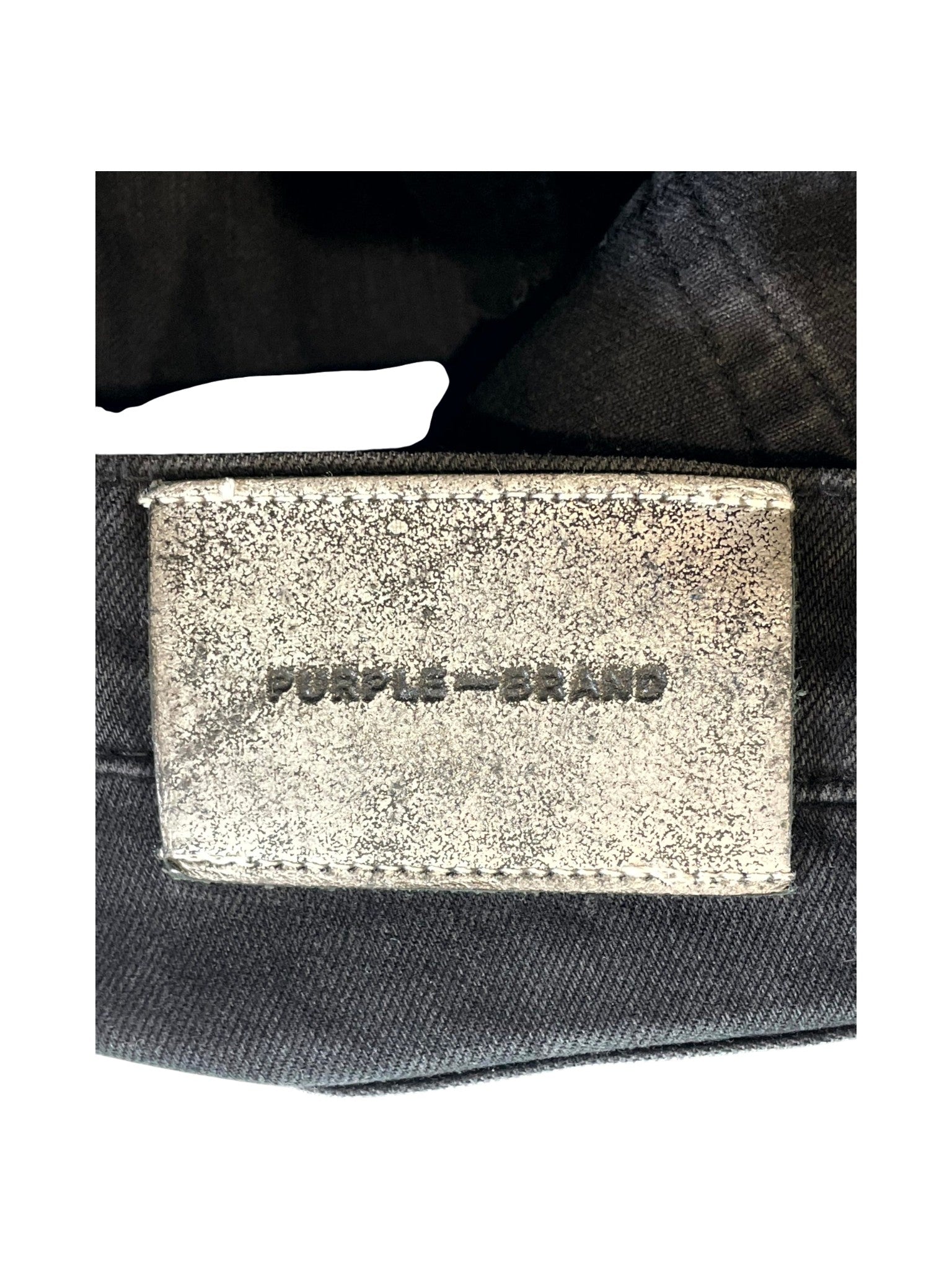 Purple Brand Patchwork Black & Silver Jeans