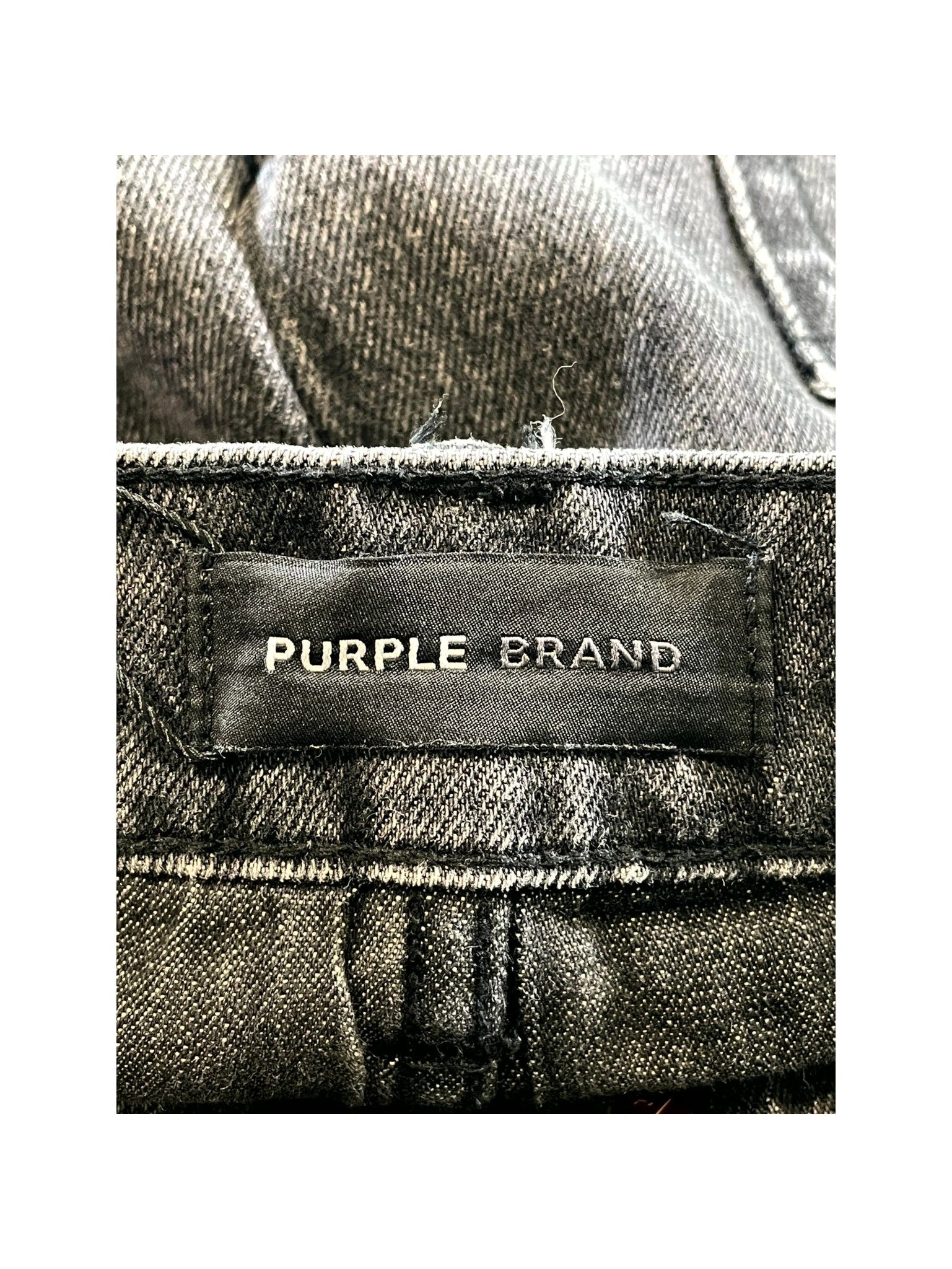 Purple Brand Crystal Black Wash Jeans
