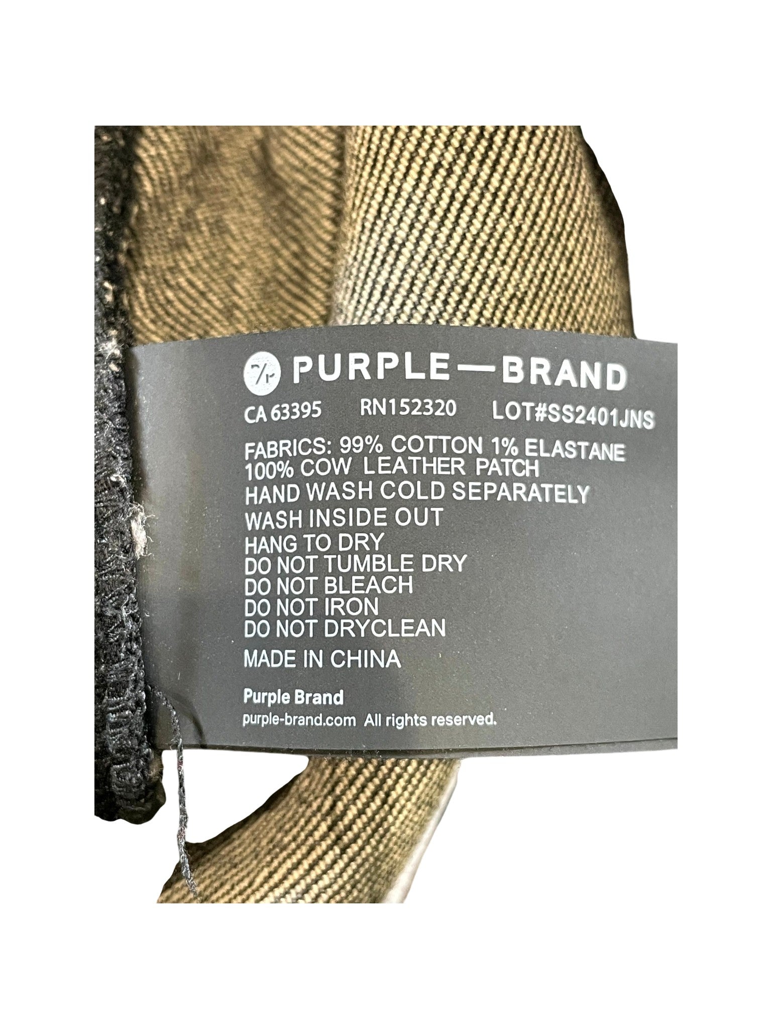 Purple Brand Crystal Black Wash Jeans