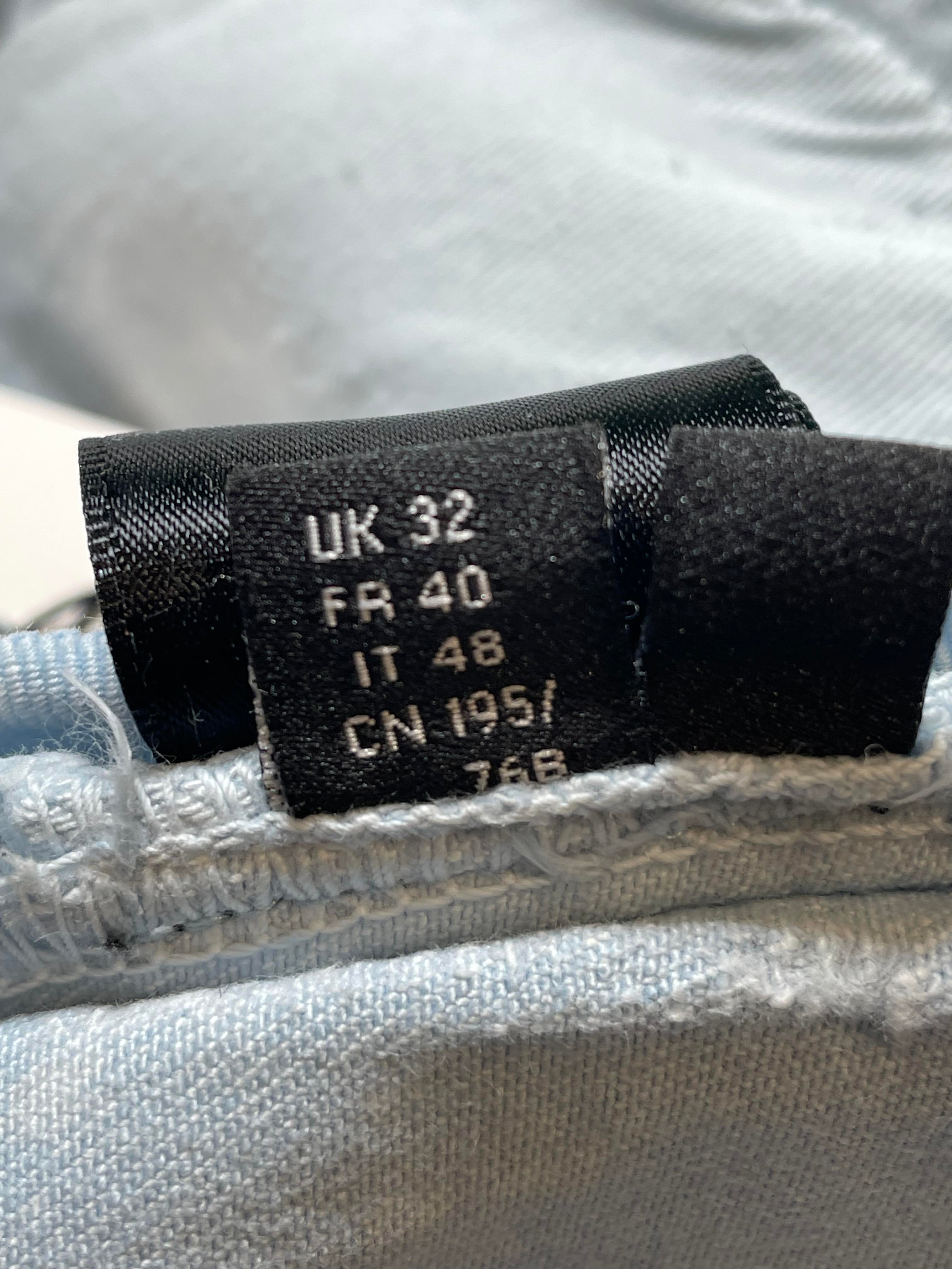 Amiri Blue Patch Bleach Wash Jeans