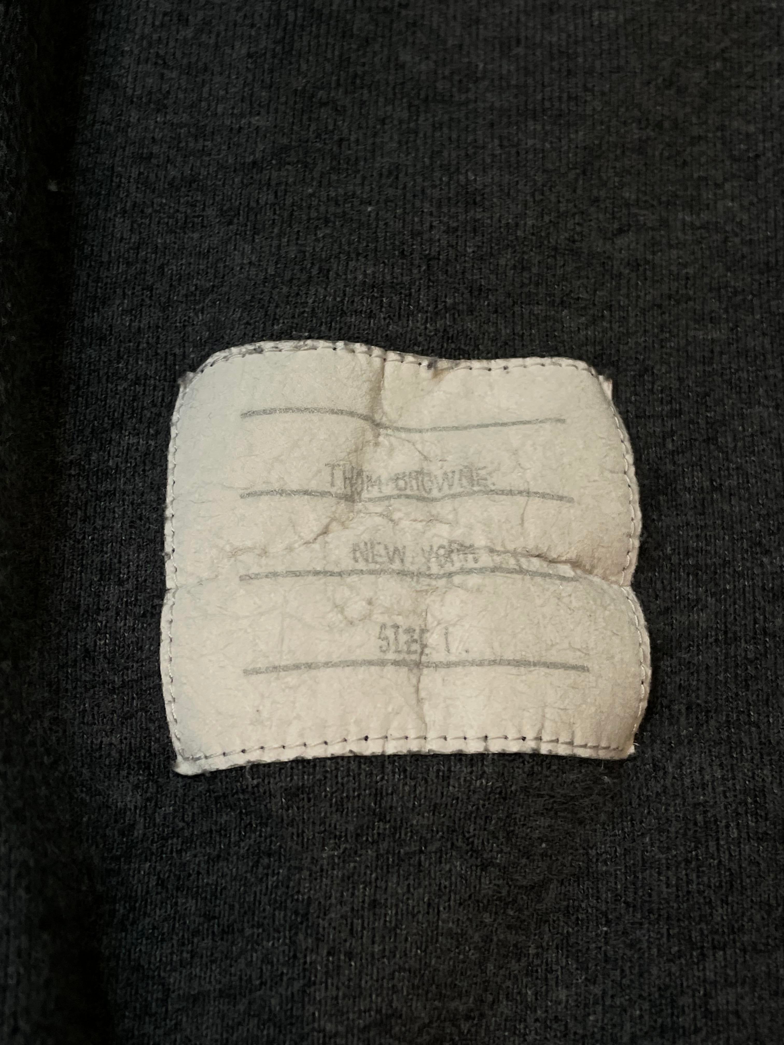 Thom Browne "Loopback" 4 Bar Charcoal Sweatpants