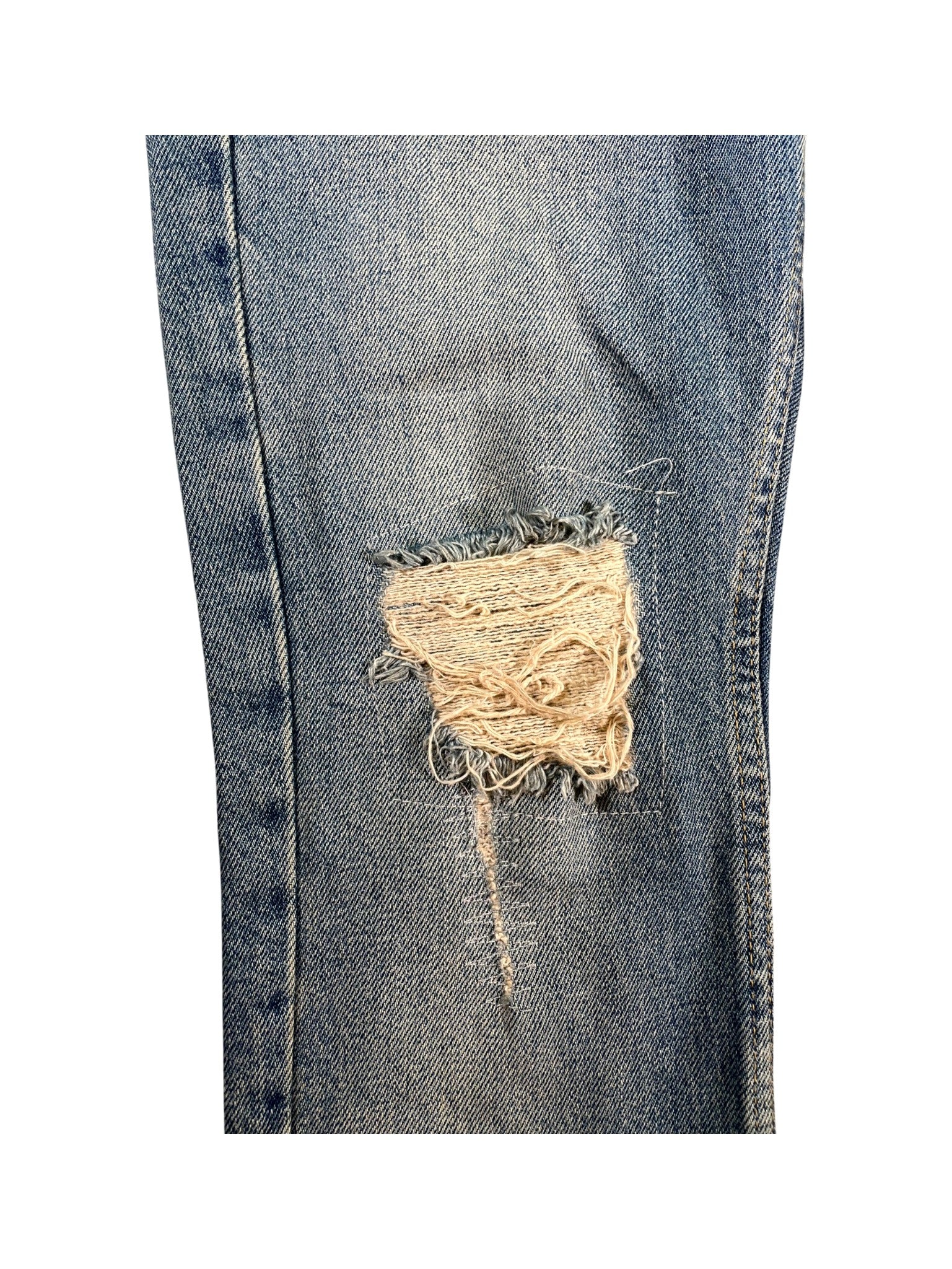 Ksubi Knee Logo Light Wash Jeans