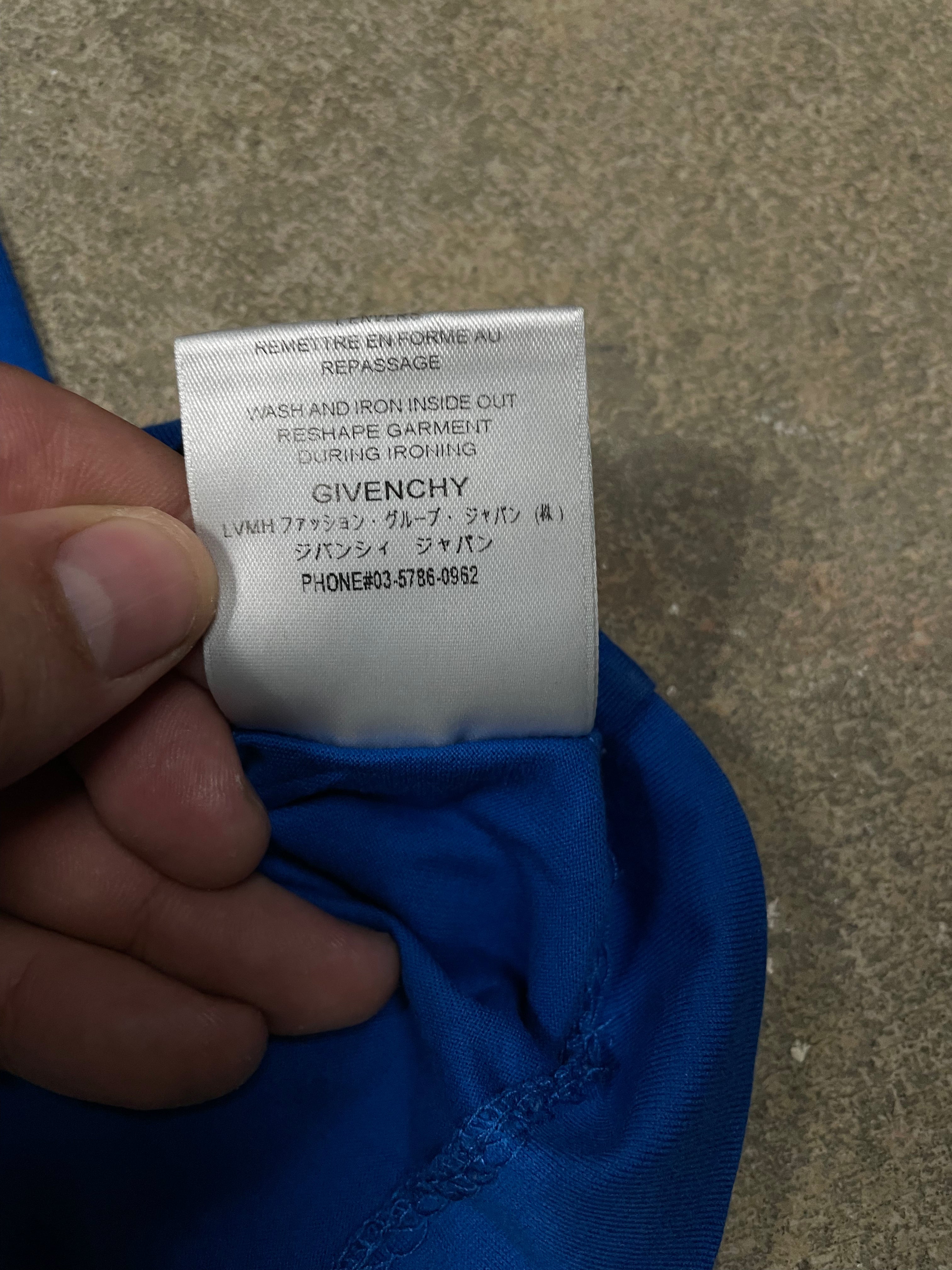 Givenchy Paris Tee Blue Small Used