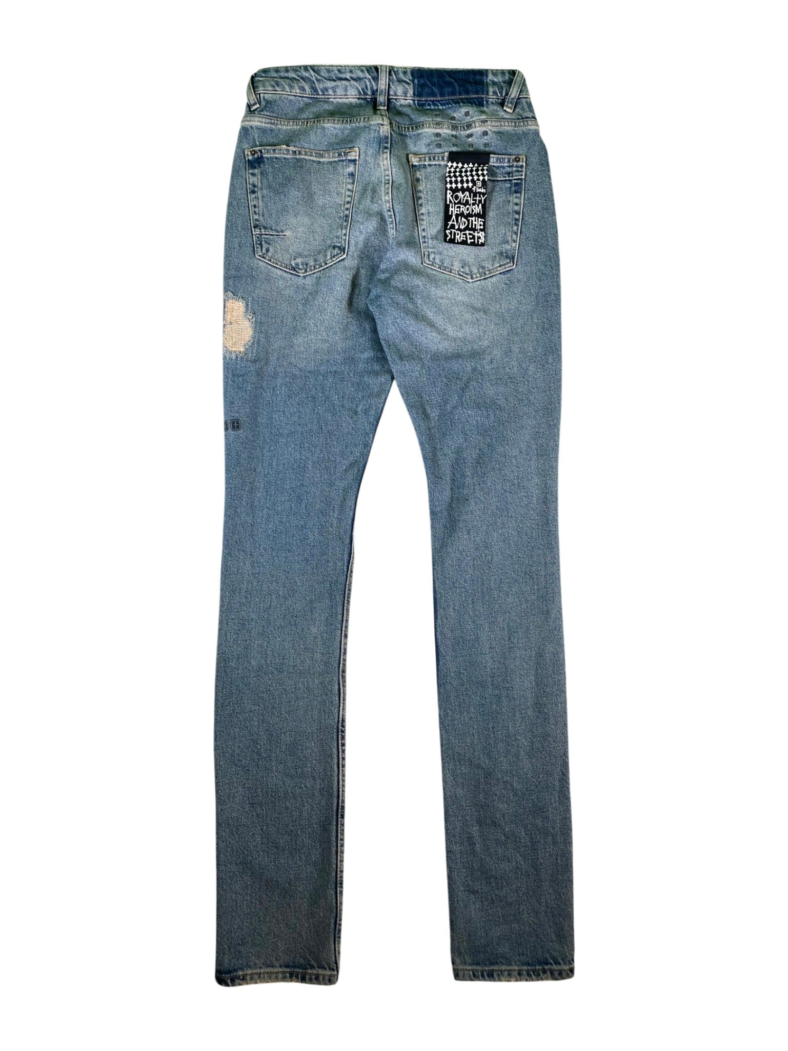 Ksubi Knee Logo Light Wash Jeans