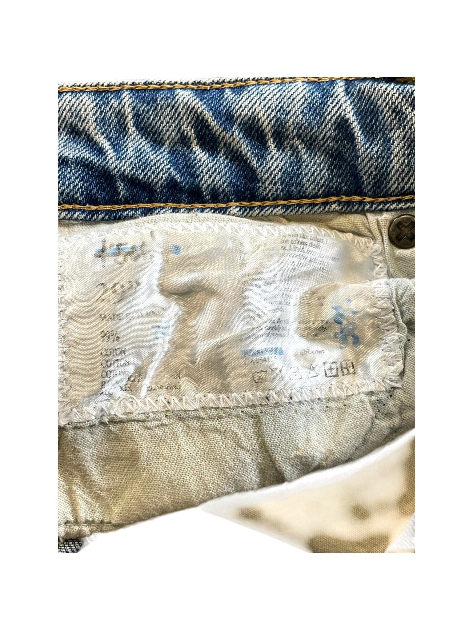 Ksubi Knee Logo Light Wash Jeans