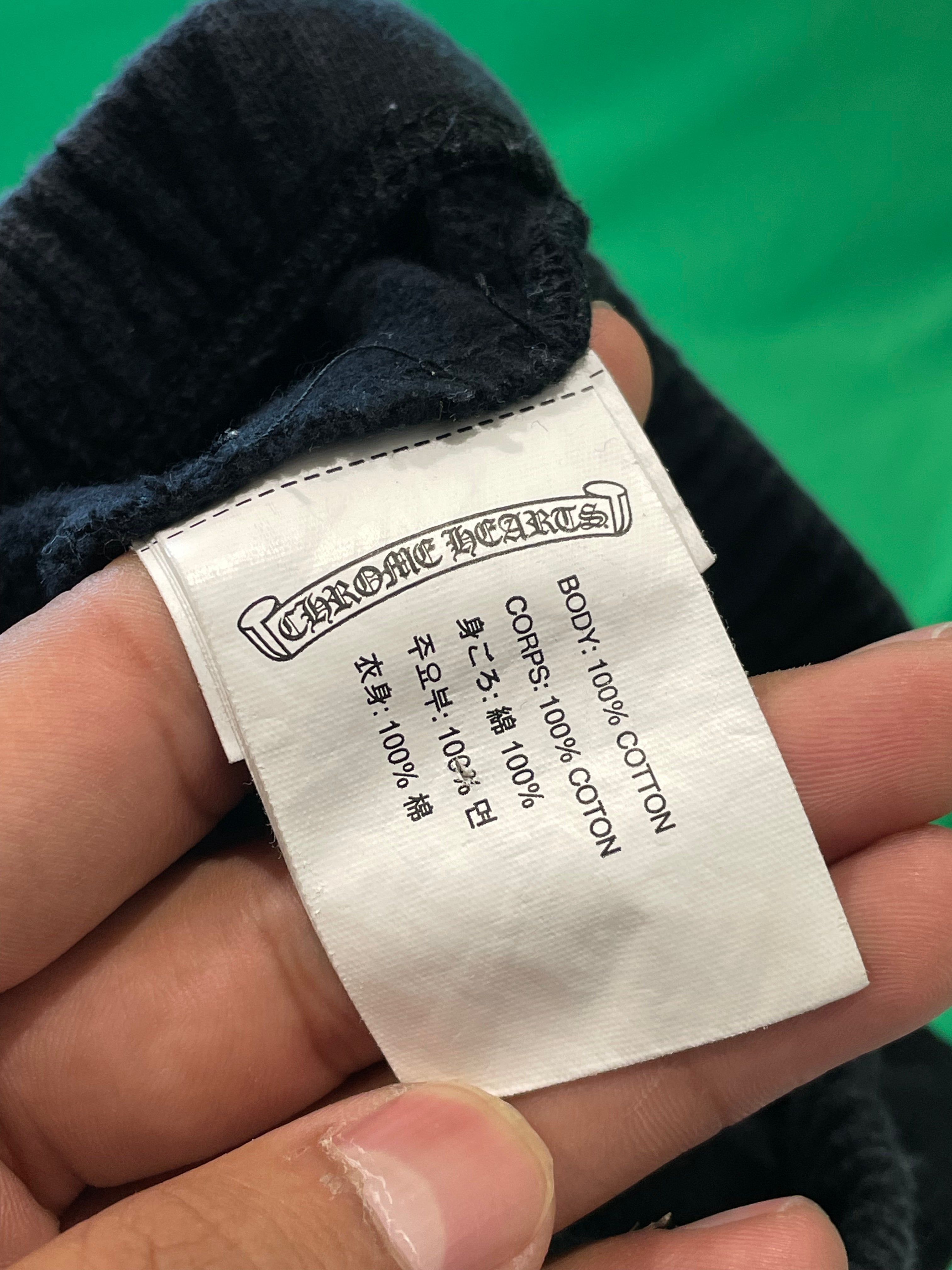 Chrome Hearts Sweats Black Red Used 2T