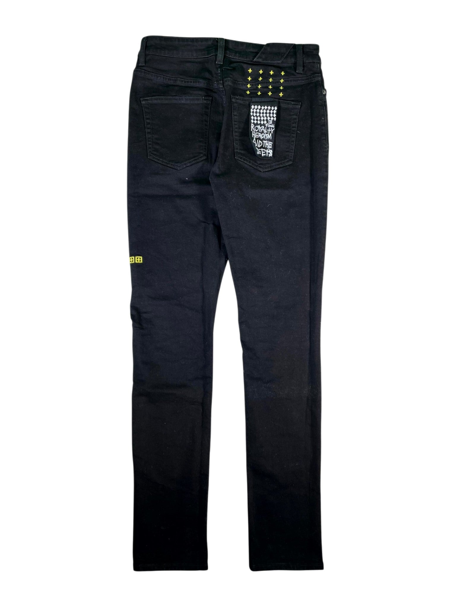 Ksubi "Plus" Black & Yellow Jeans