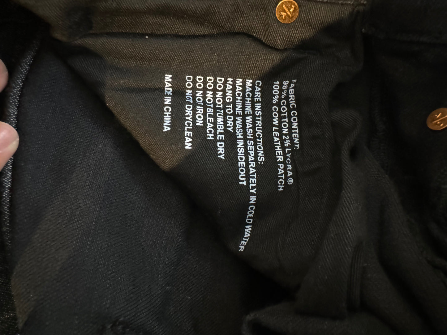 Purple Jeans Black Wax Used 32