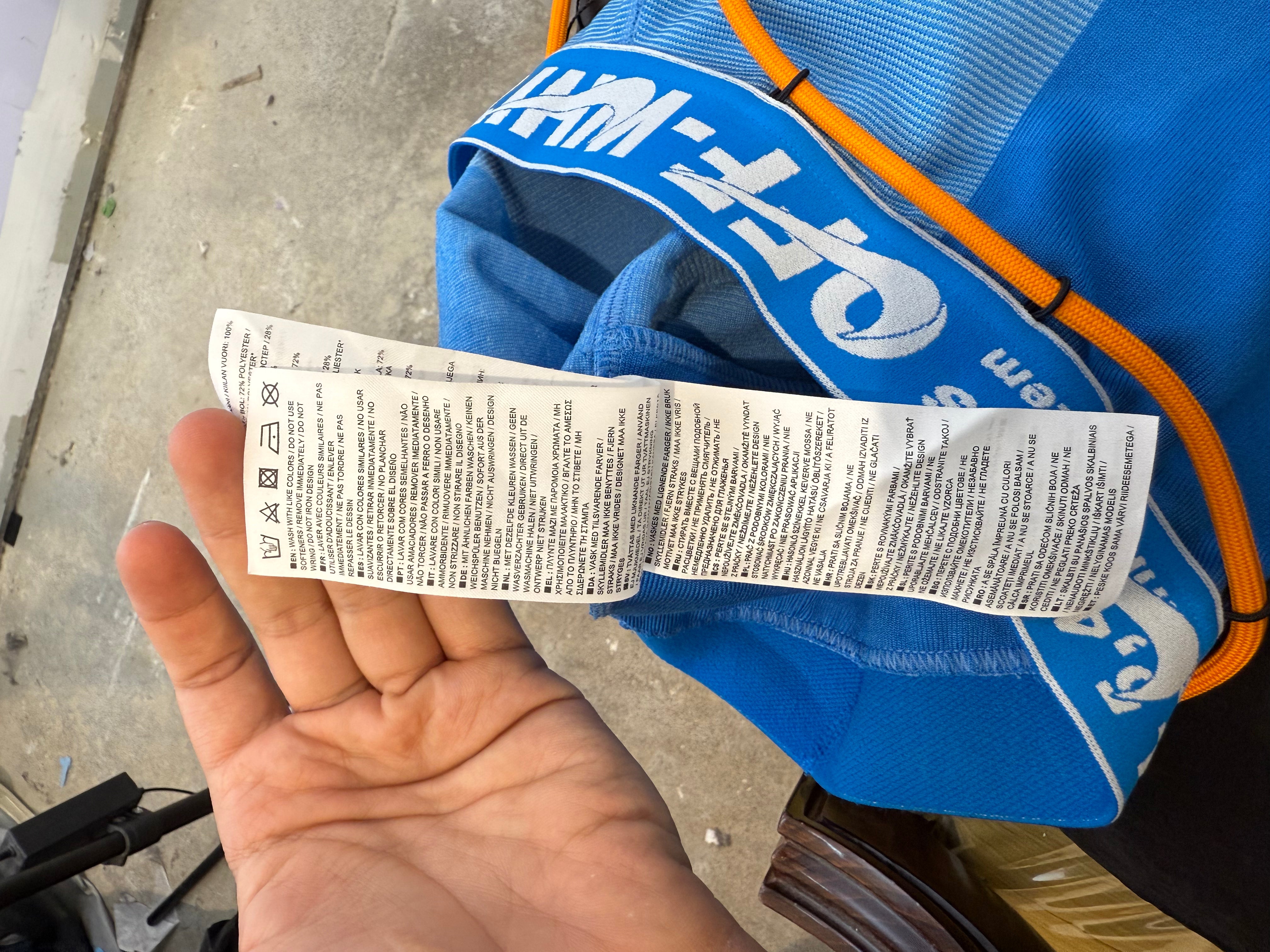 Off White Blue Legging Used Small