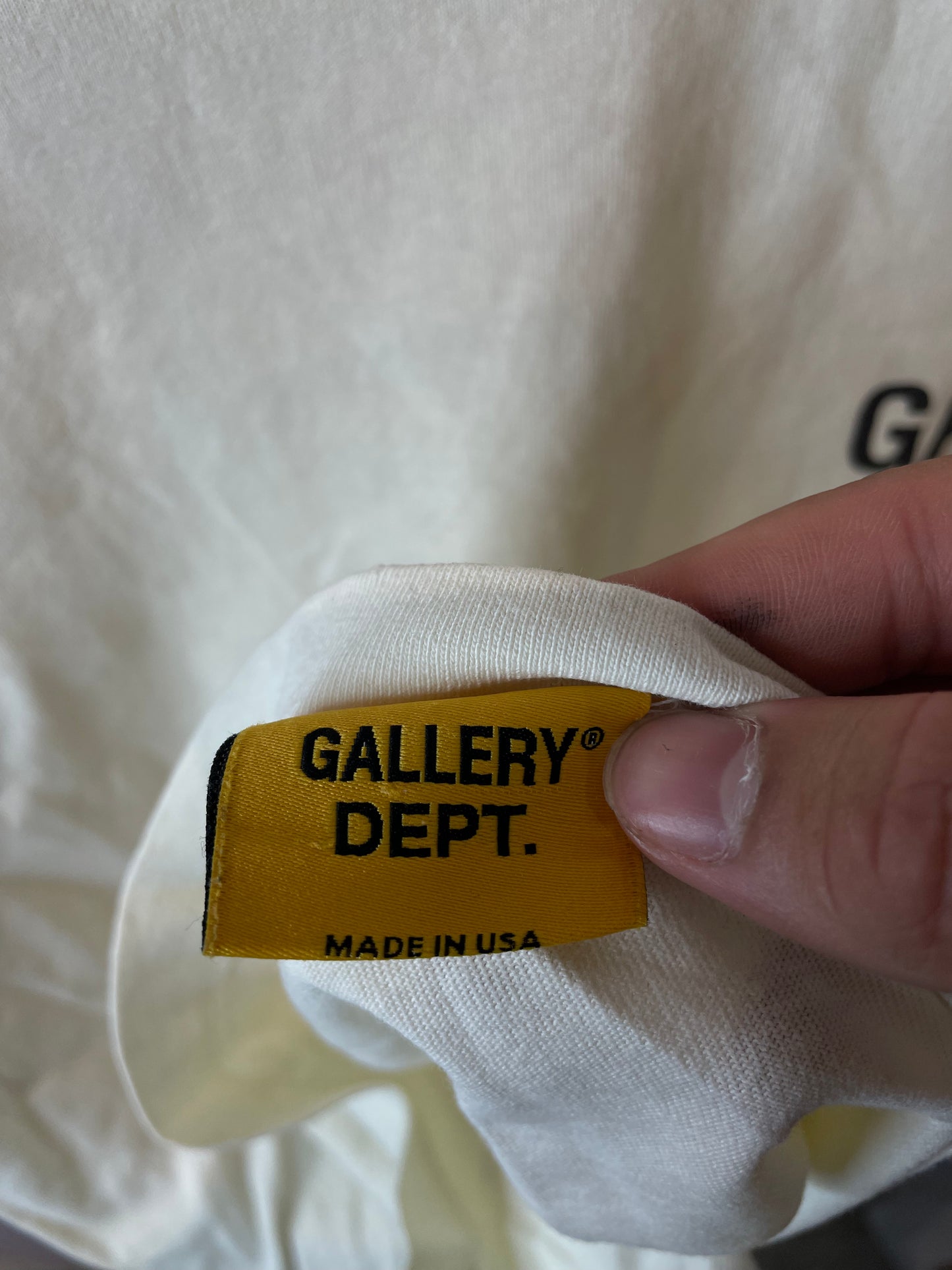 Gallery Dept Tee Cream Orange Used XL
