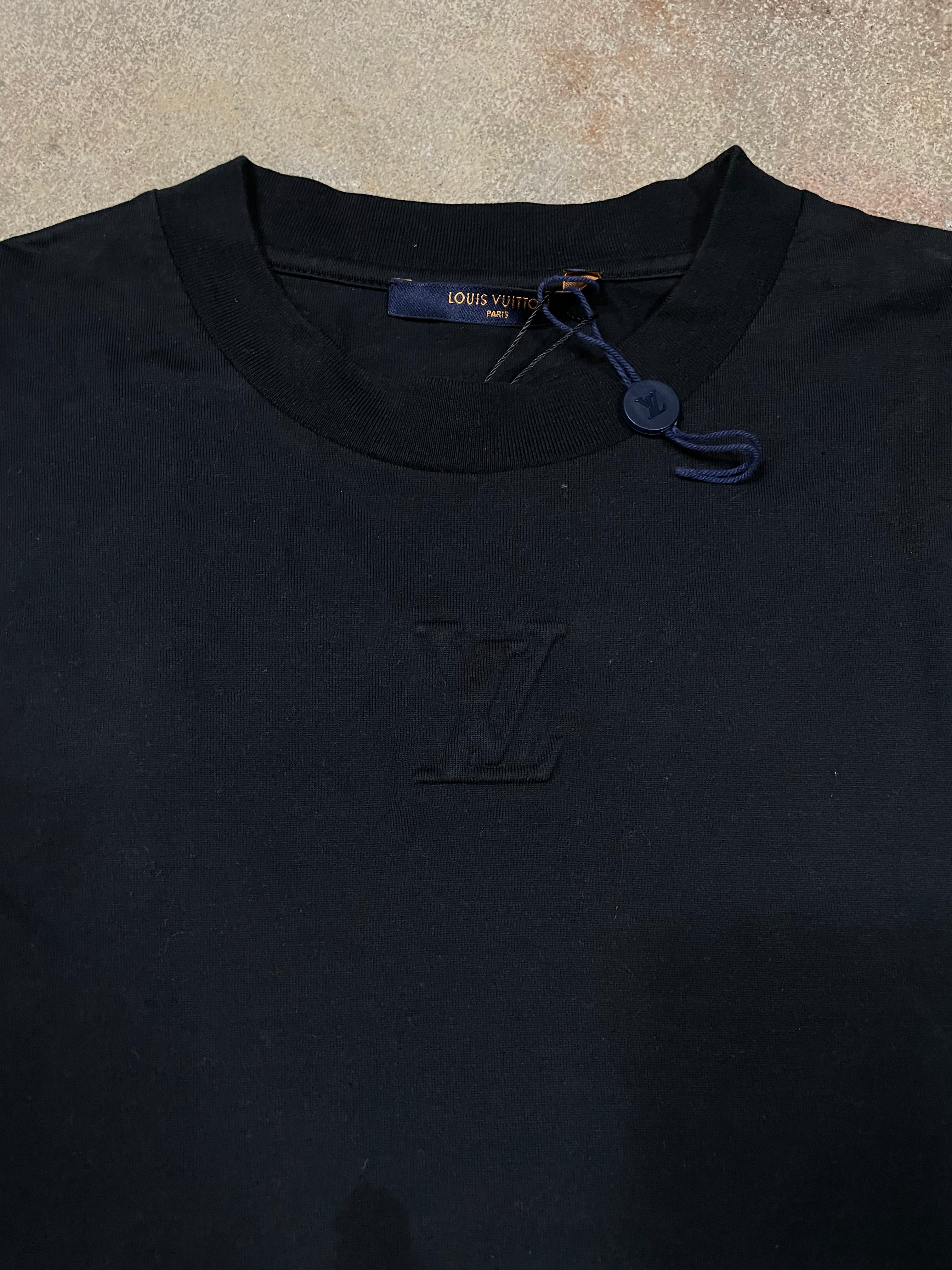 LV Tonal Black Tee