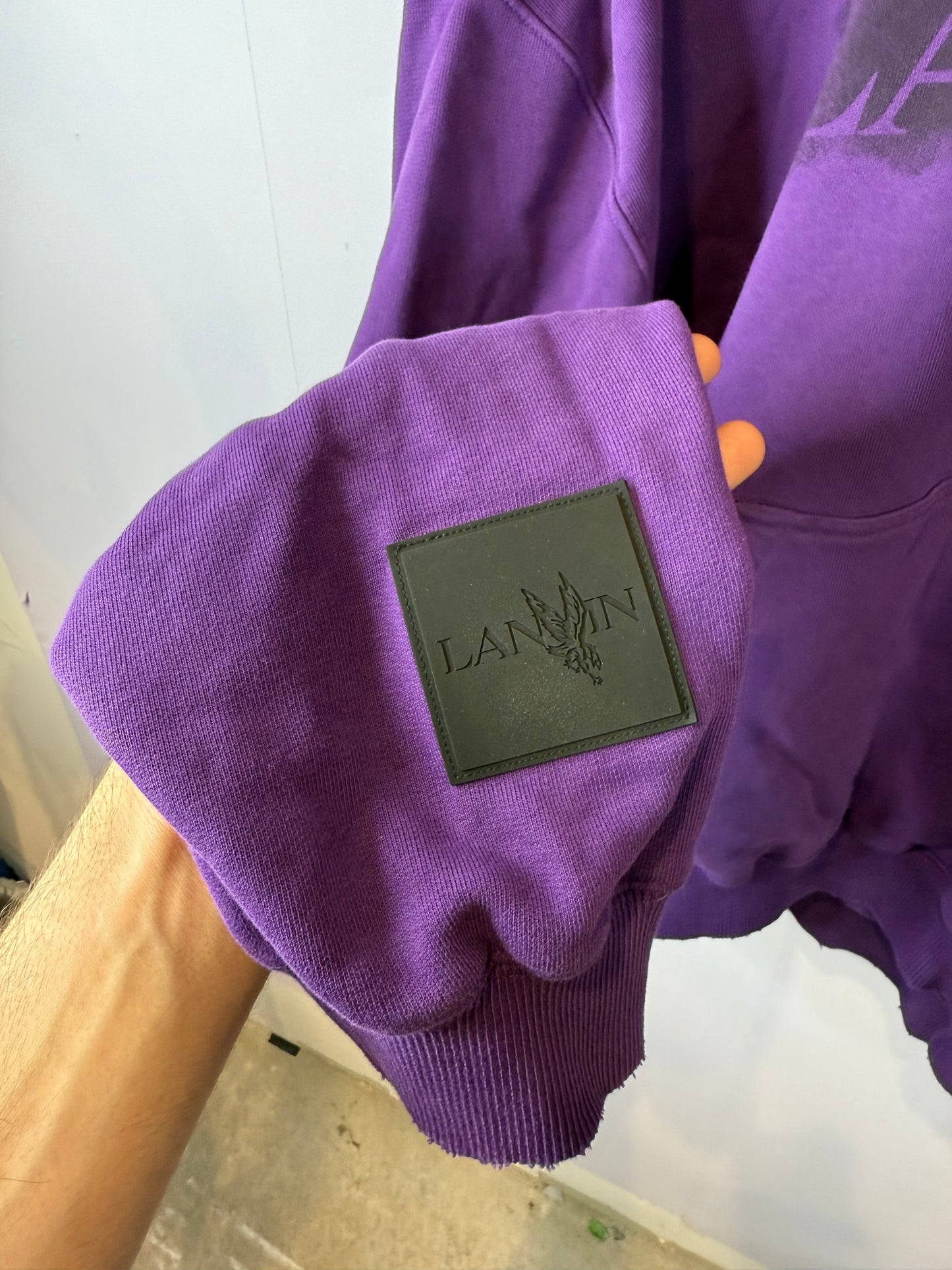 Lanvin Hoodie Purple Used Small (Fits Big)