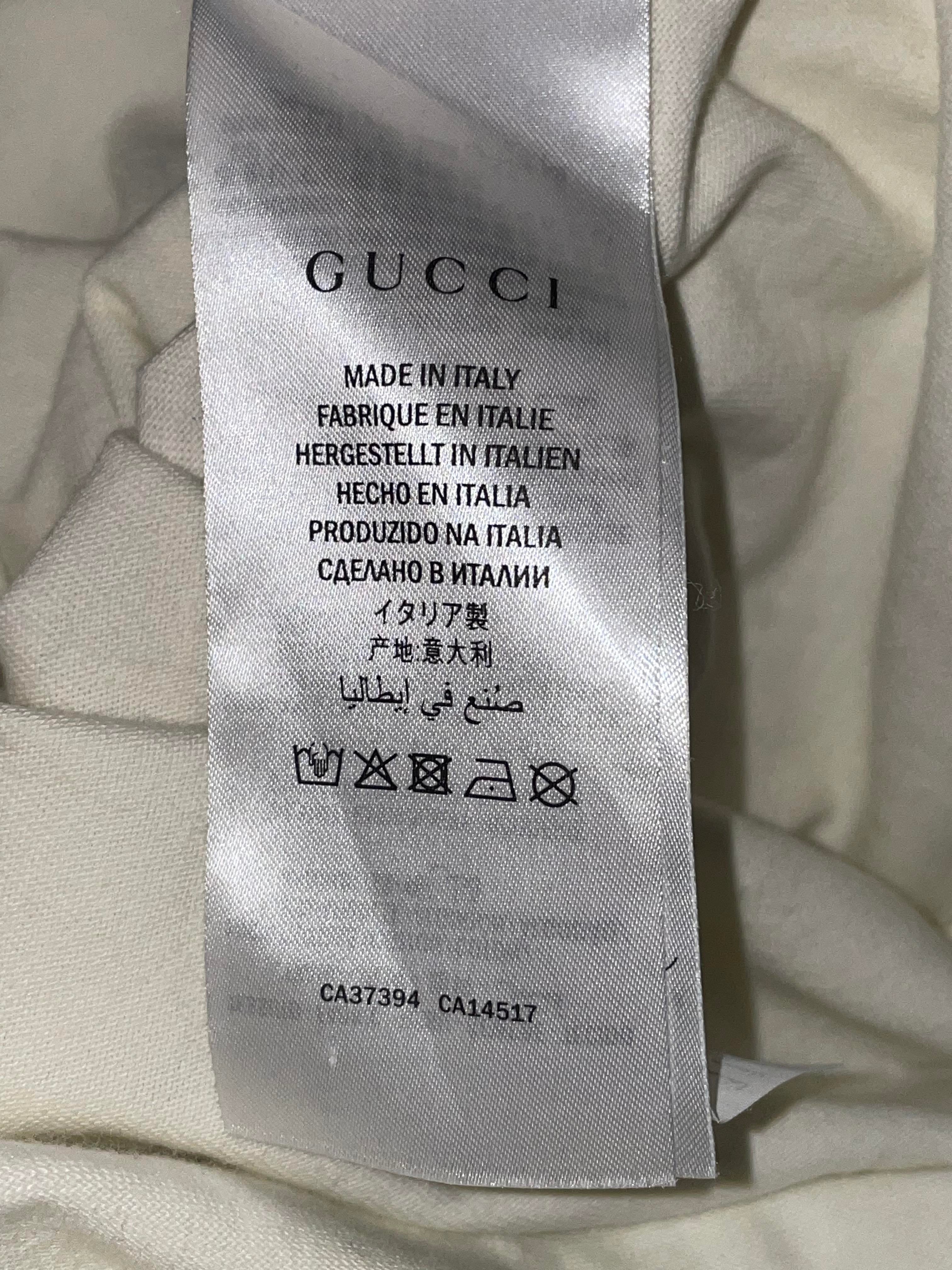 Gucci Tennis Logo Cream Tee