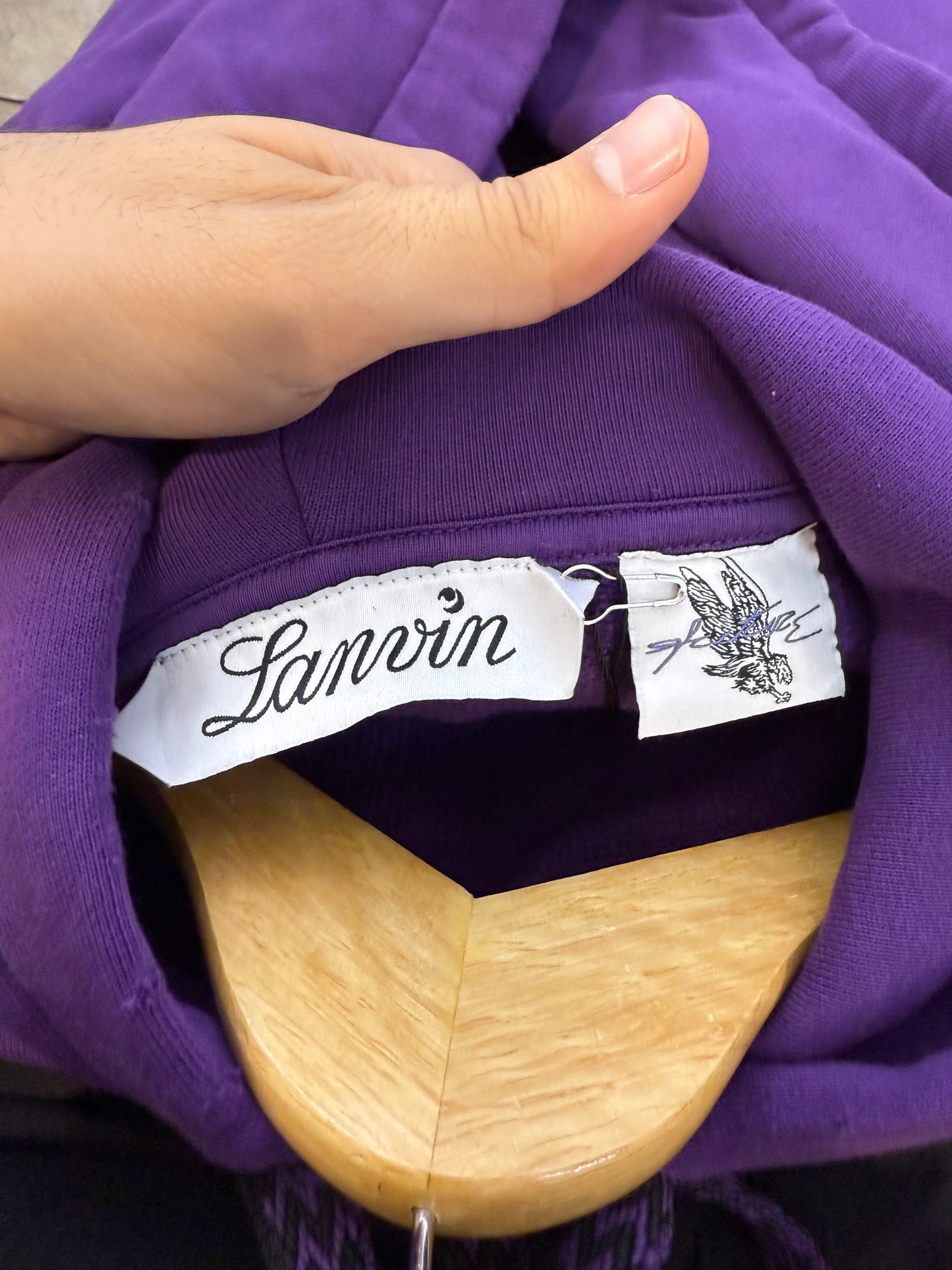 Lanvin Hoodie Purple Used Small (Fits Big)