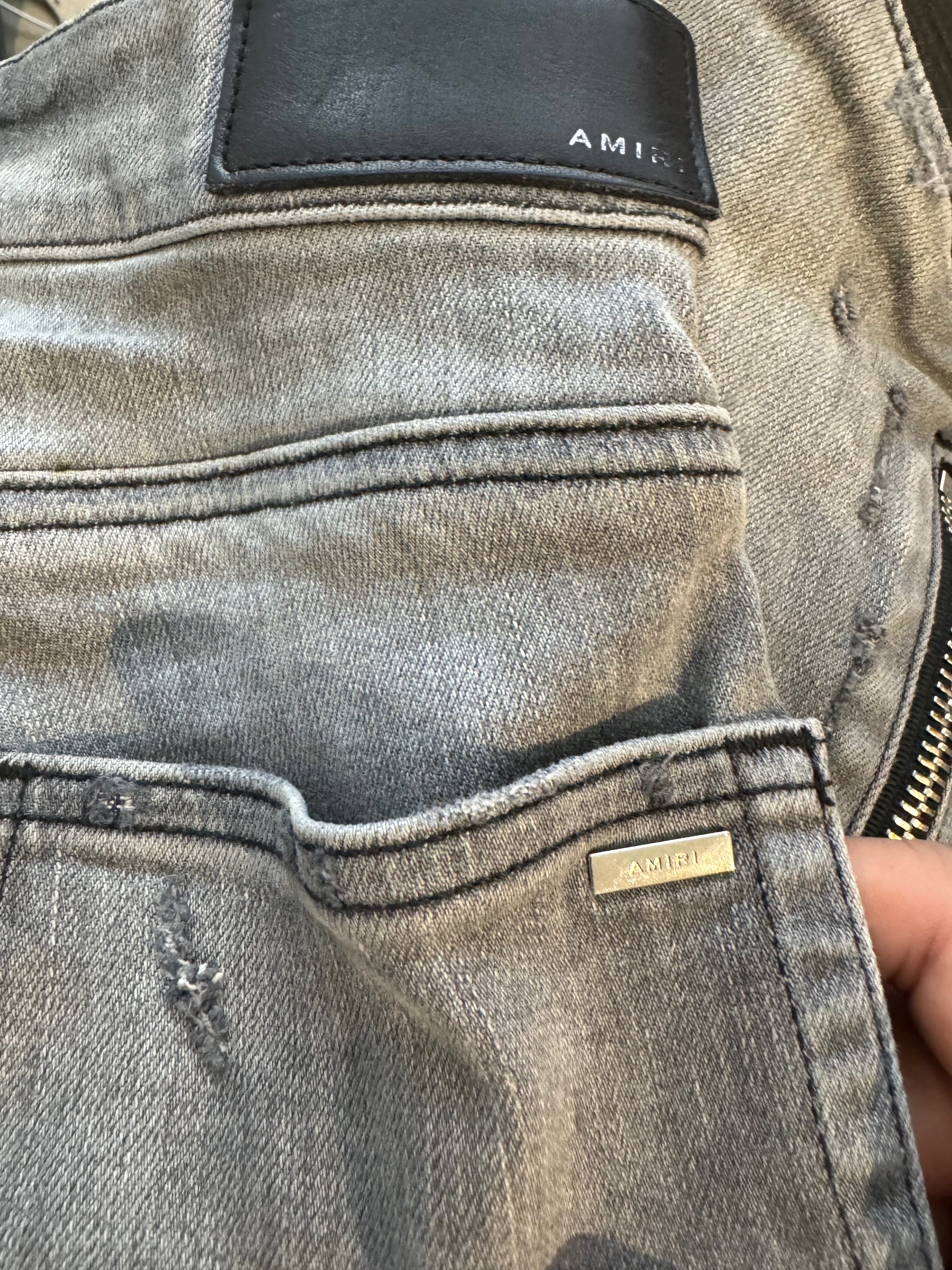 Amiri MX2 Grey Black Patch Used 31