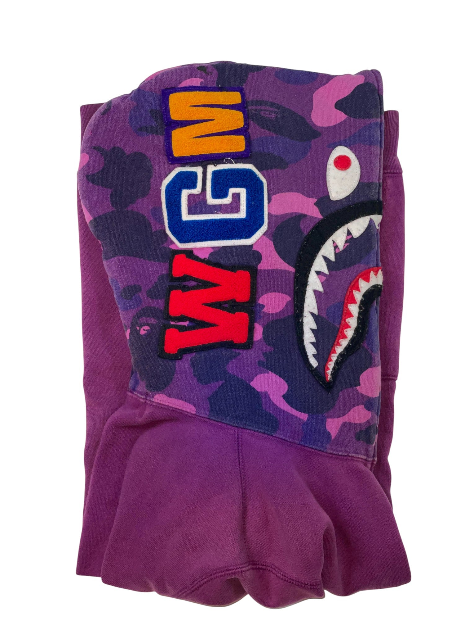 BAPE Shark Camo Purple Hoodie