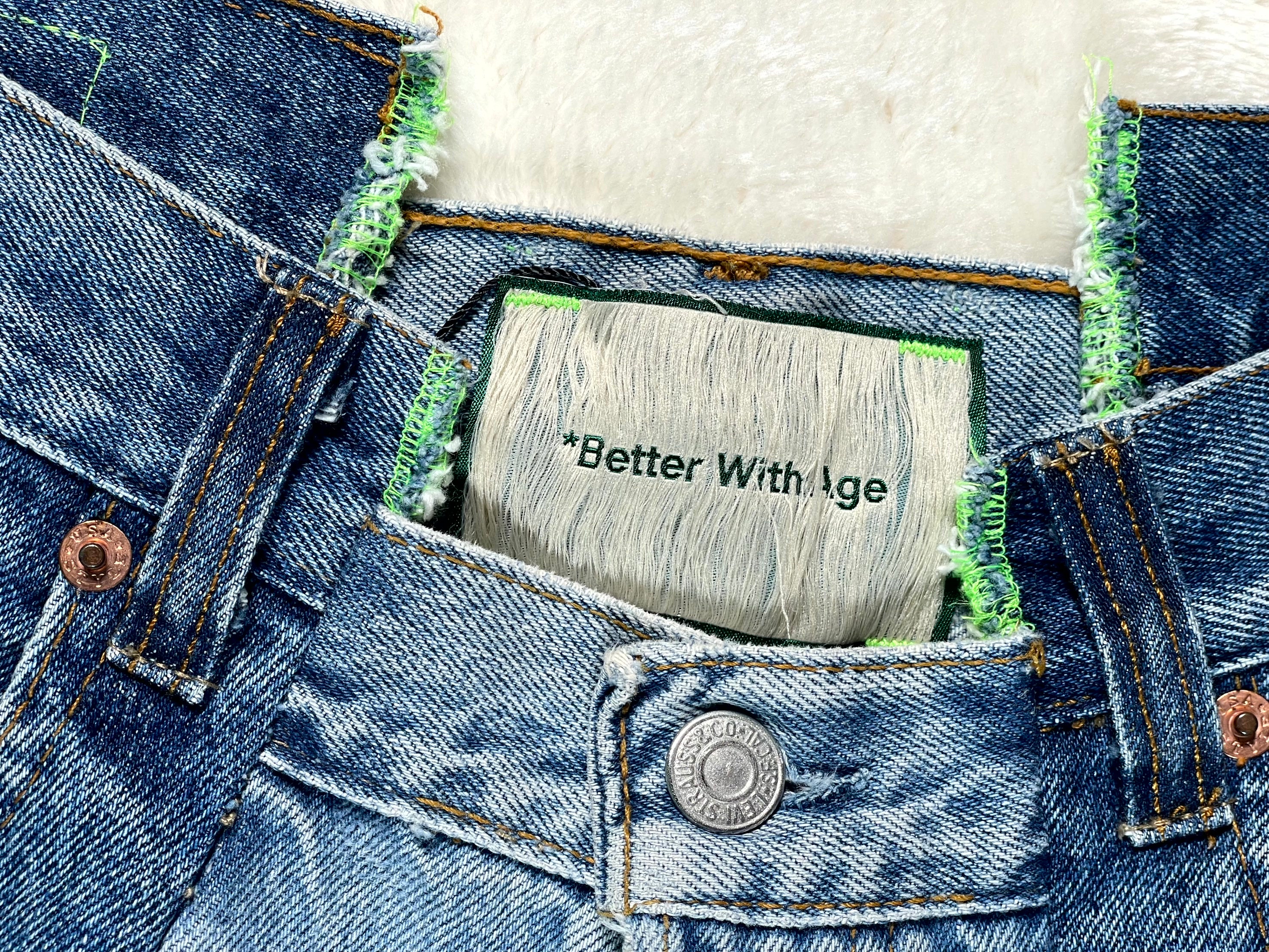 Better With Age Reworked Light Wash Jeans