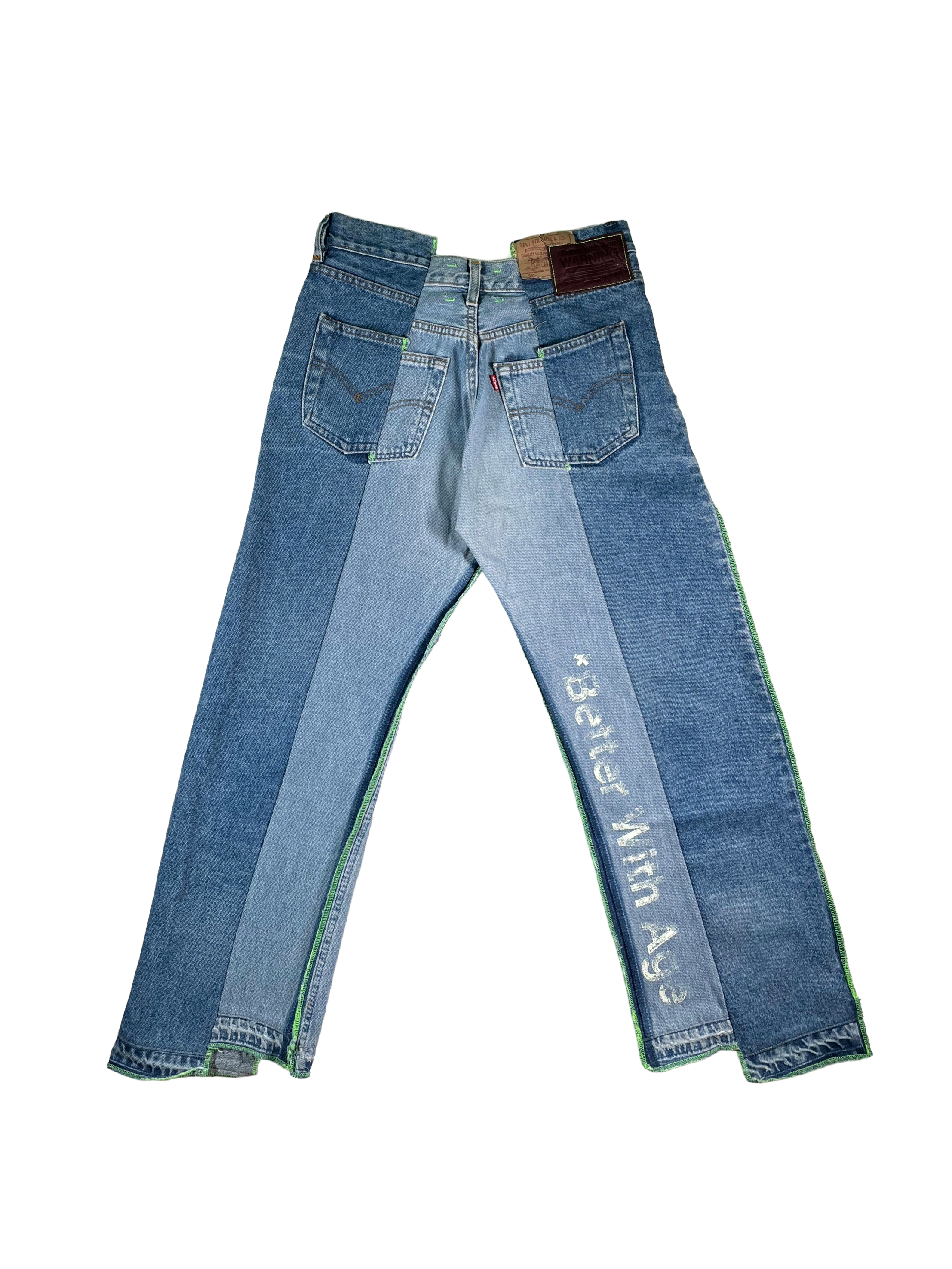 Better With Age Reworked Light Wash Jeans