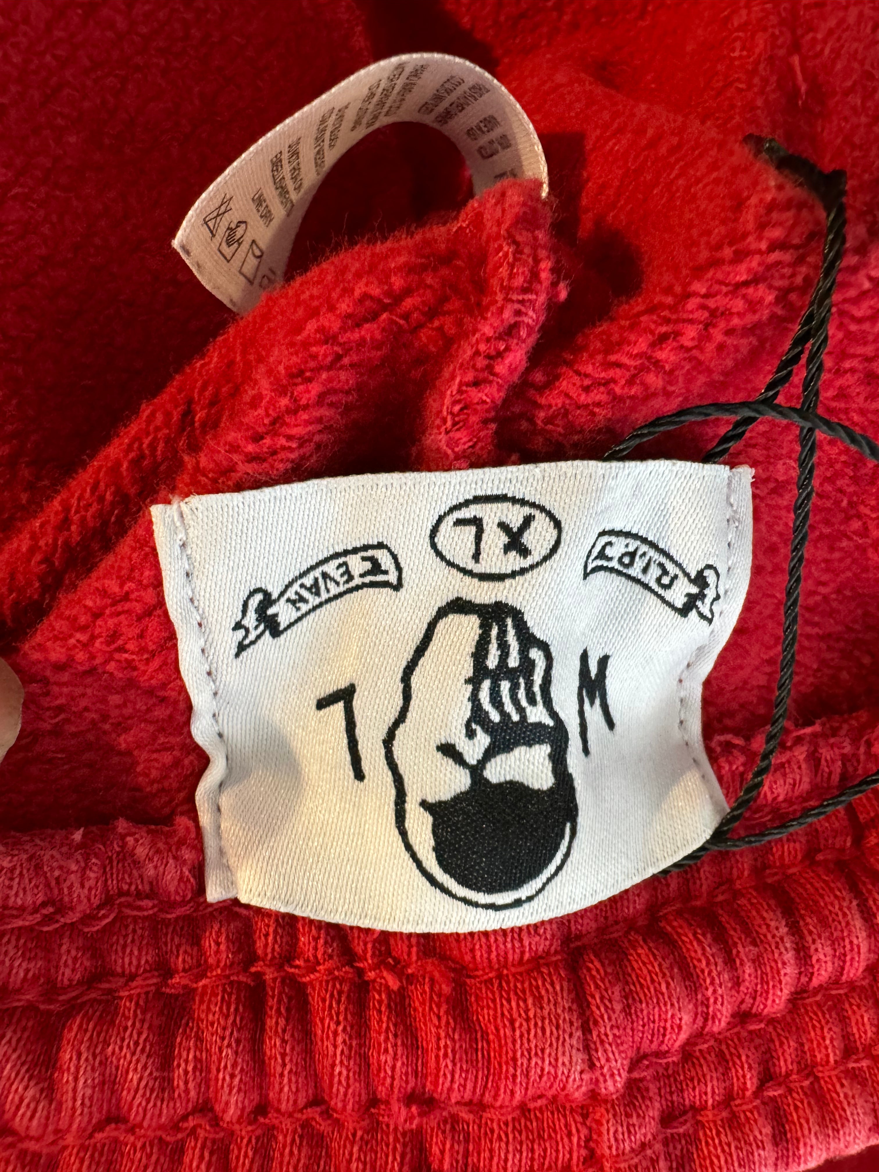 Warren Lotas Reaper Sweatsuit Red Yellow Used XL