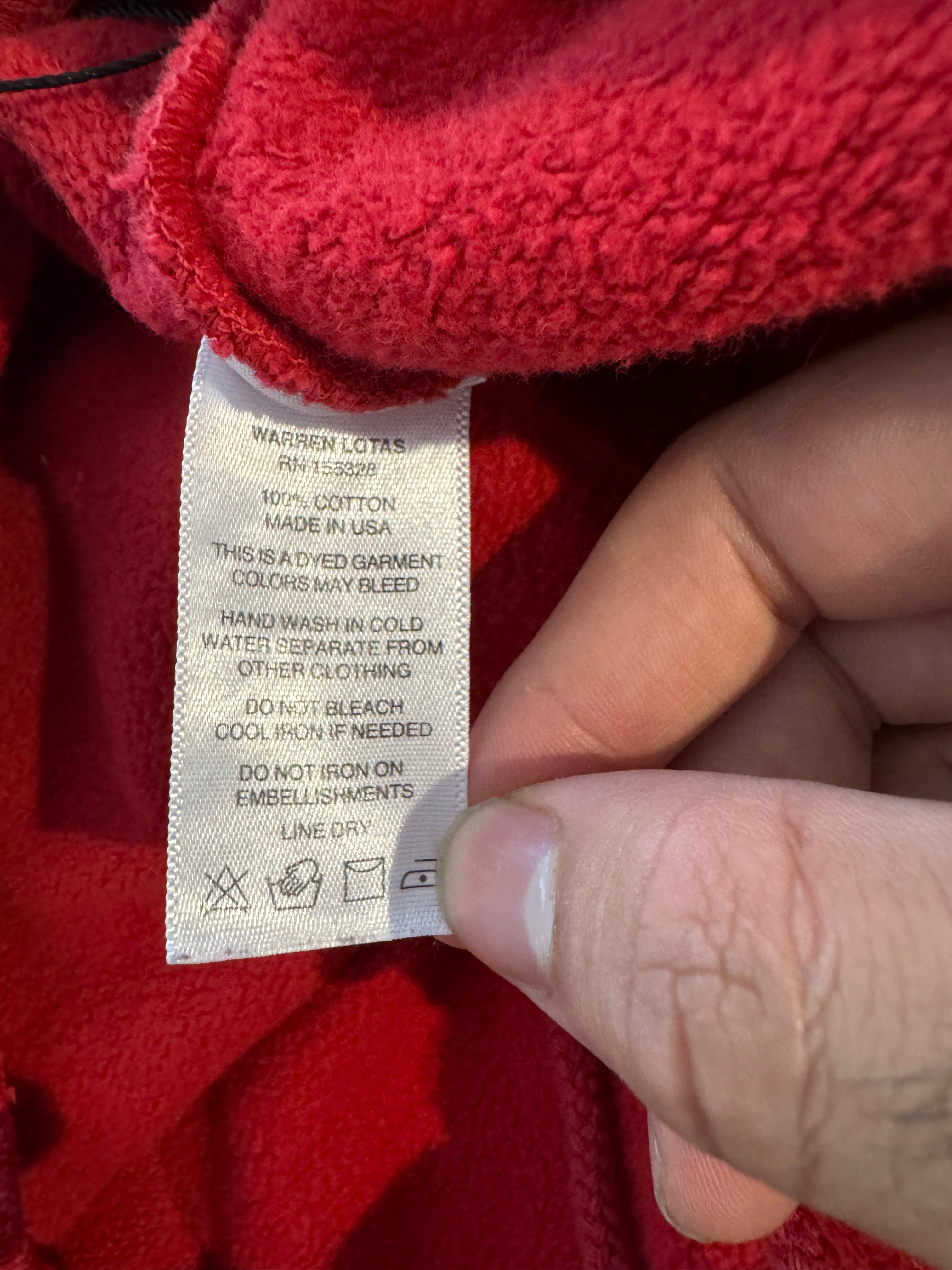 Warren Lotas Reaper Sweatsuit Red Yellow Used XL