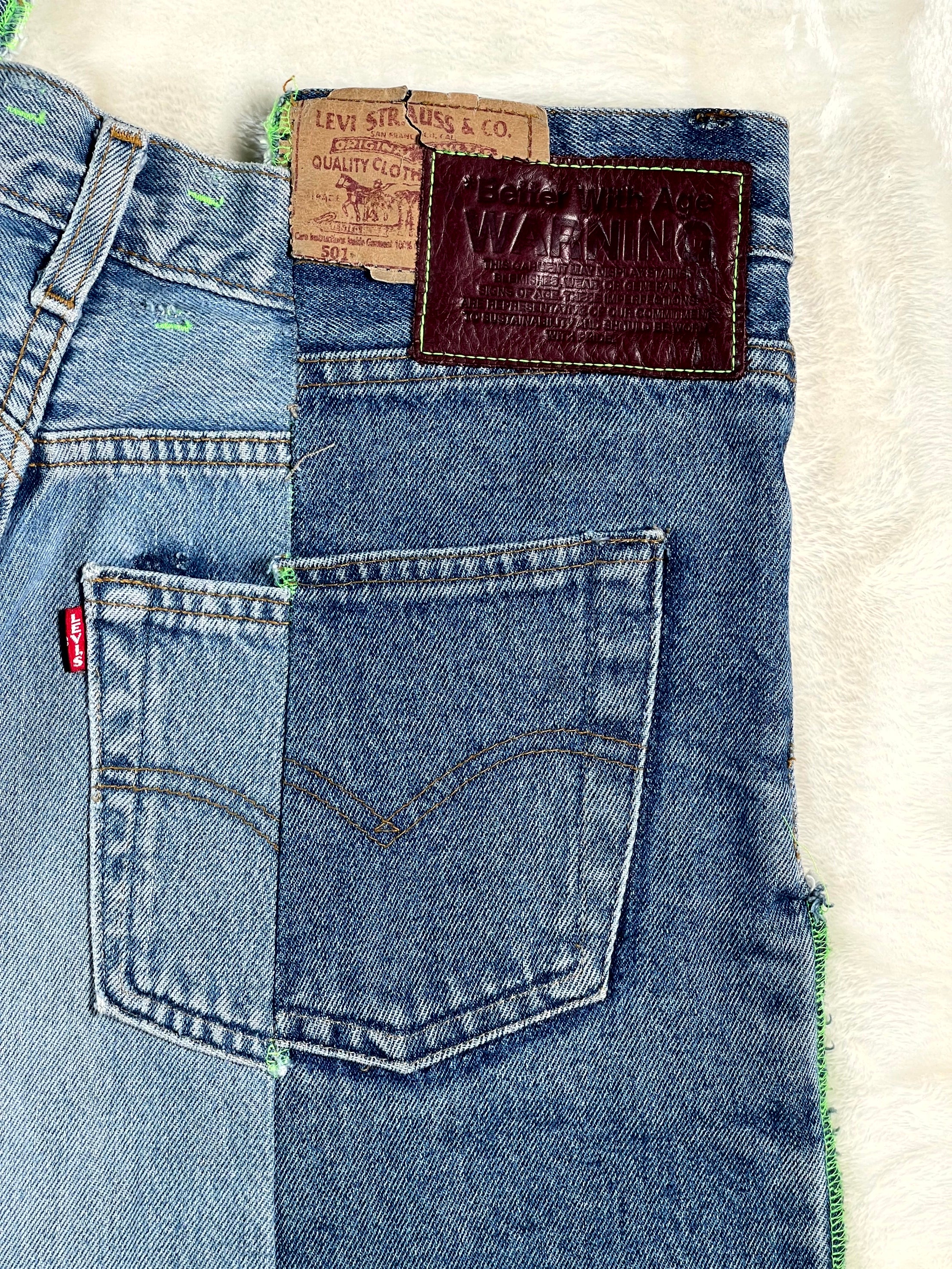 Better With Age Reworked Light Wash Jeans