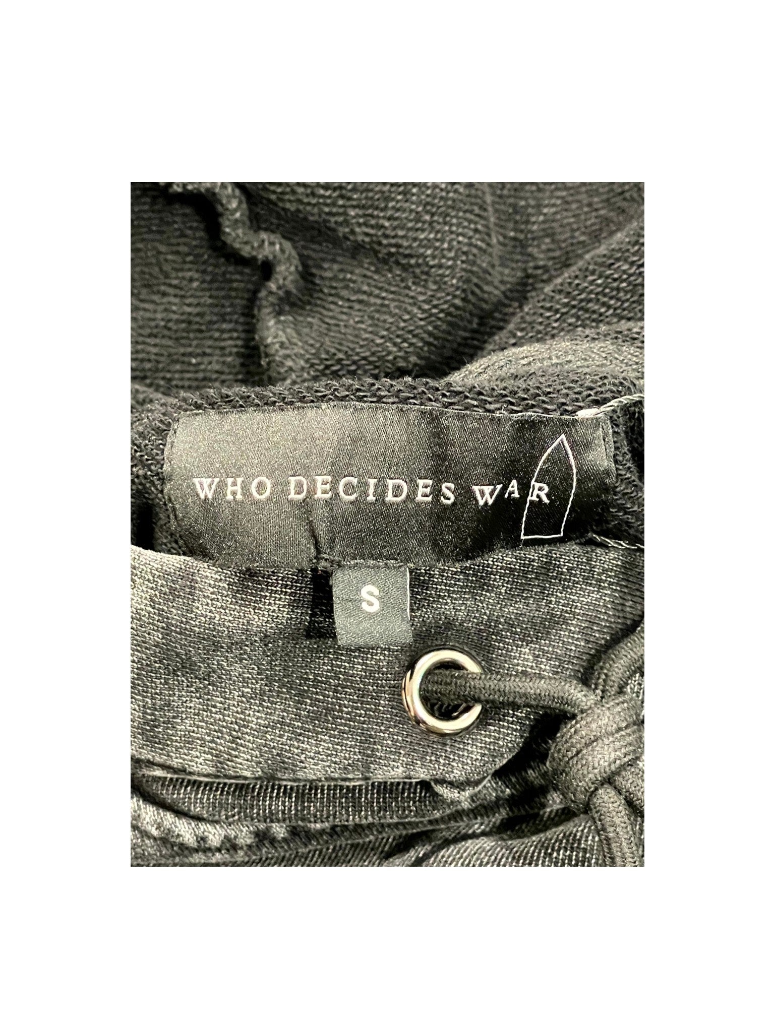 Who Decides War "Intertwined Windows" Black Wash Hoodie