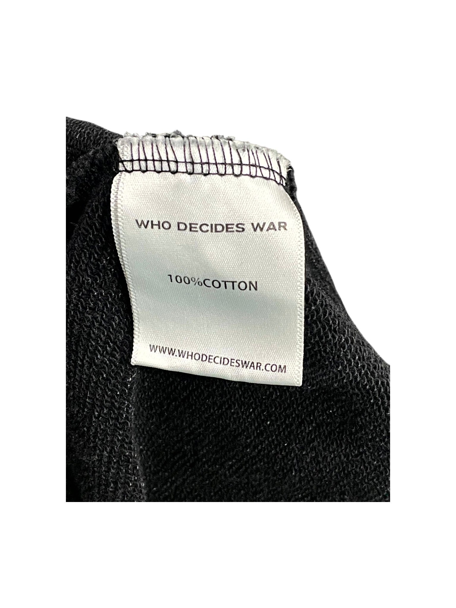 Who Decides War "Intertwined Windows" Black Wash Hoodie