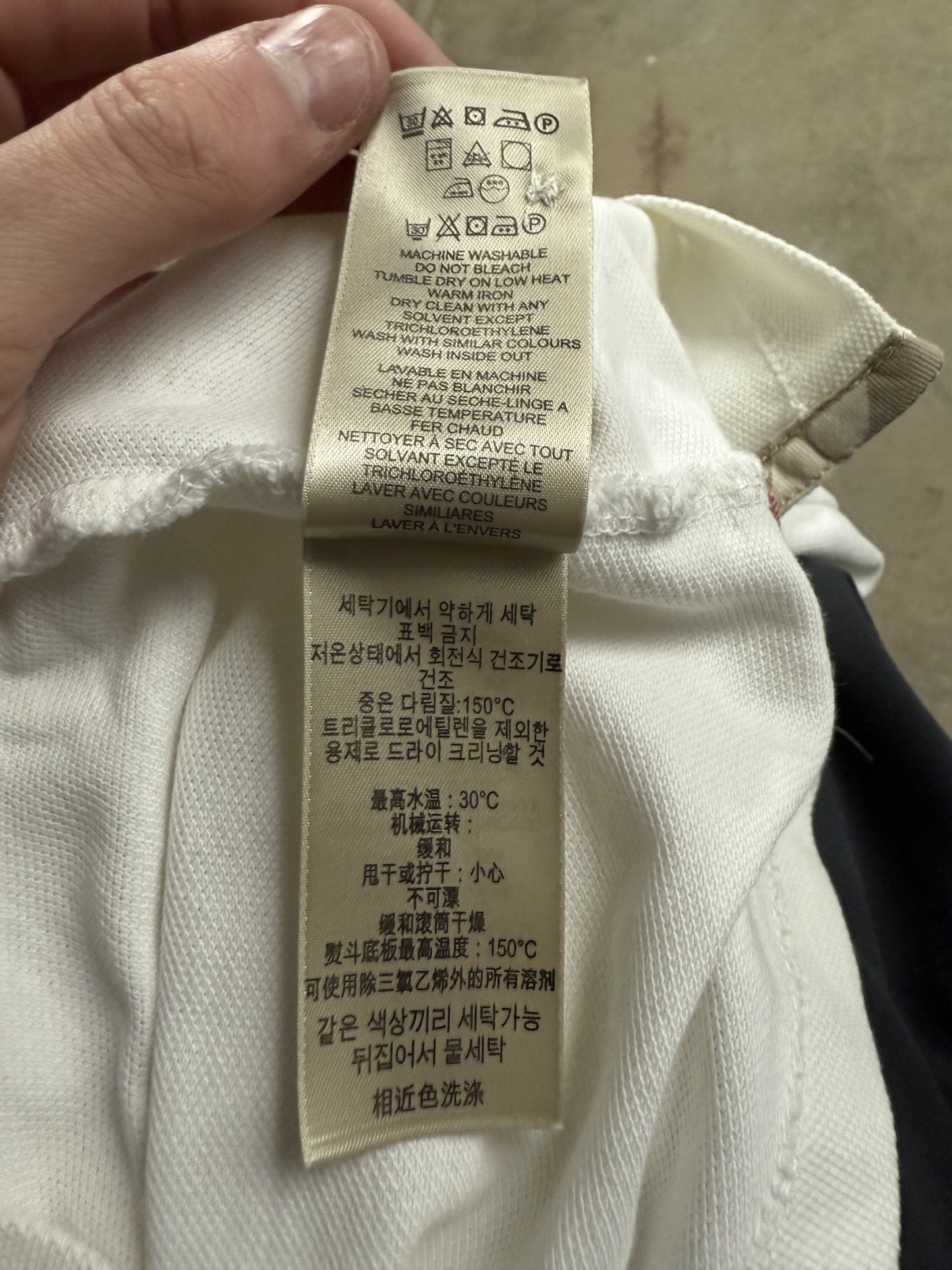 Burberry White Polo Used XL