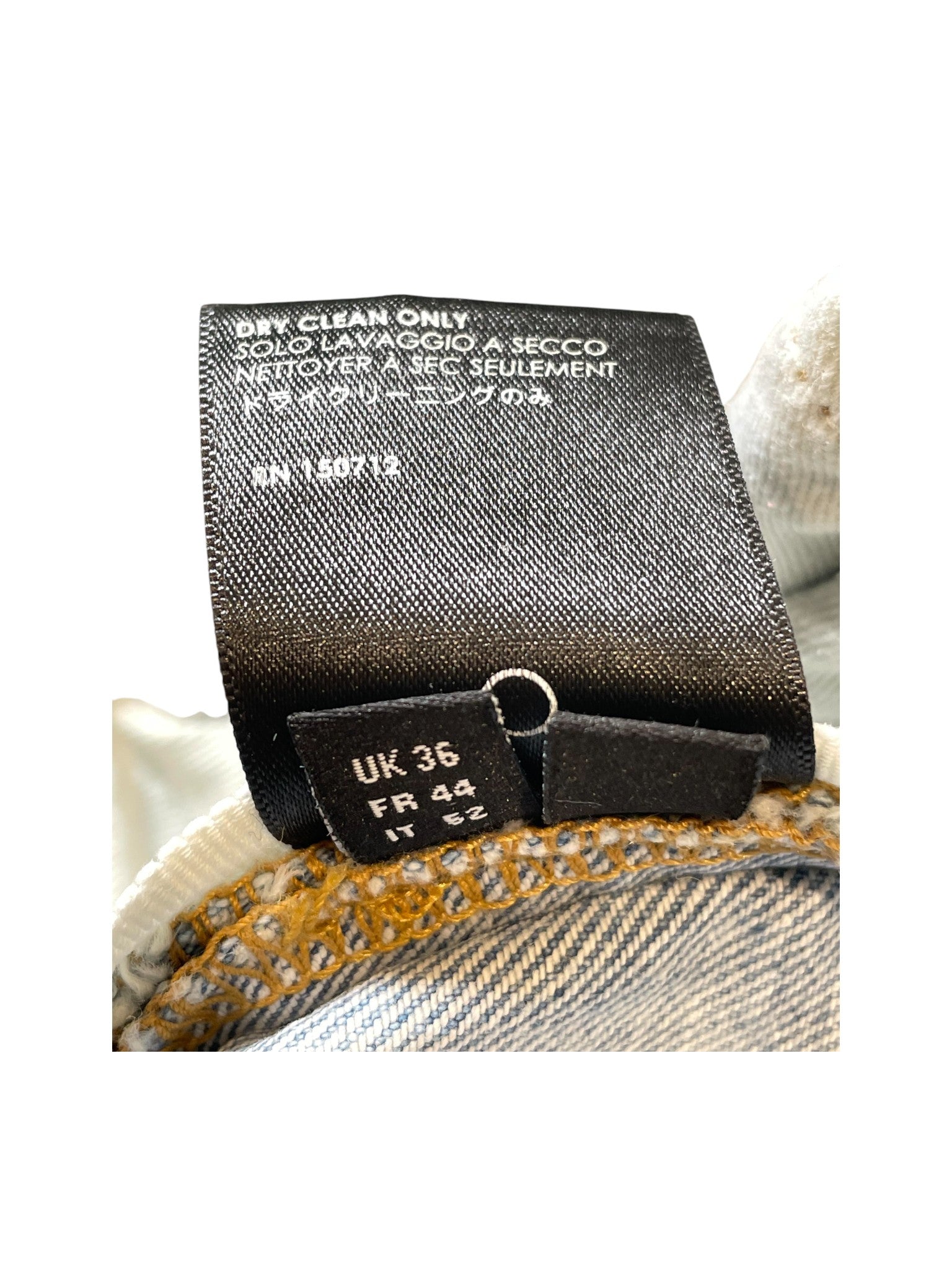 Amiri Light Wash & White Stripe Jeans