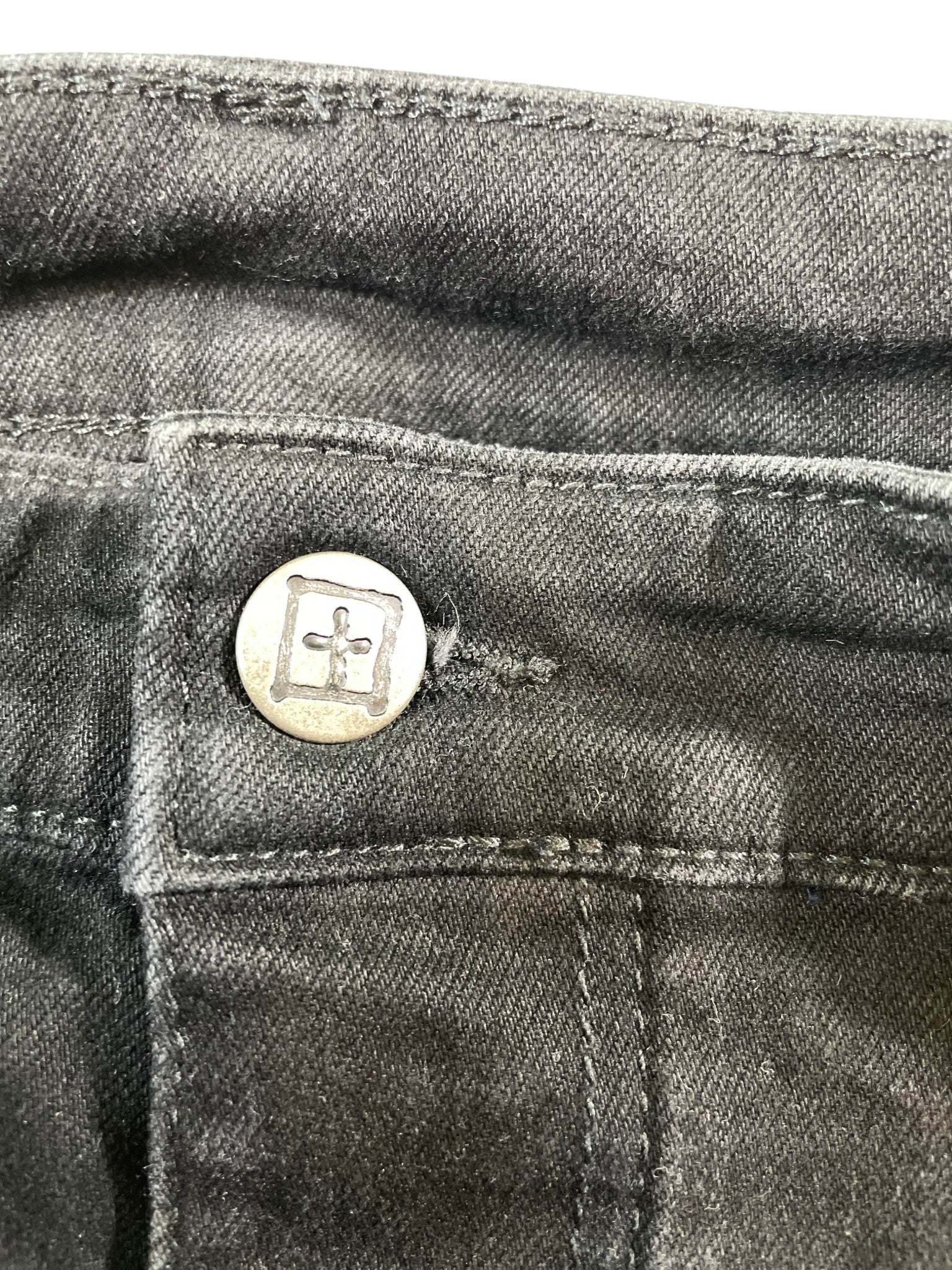 Ksubi Yellow Plain Black Jeans