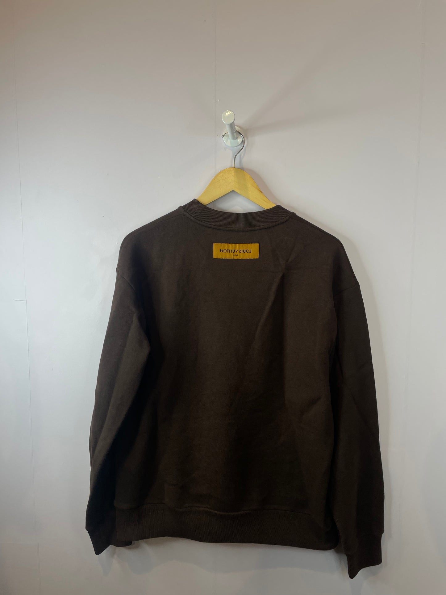 LV Crewneck Brown Velour Used Small