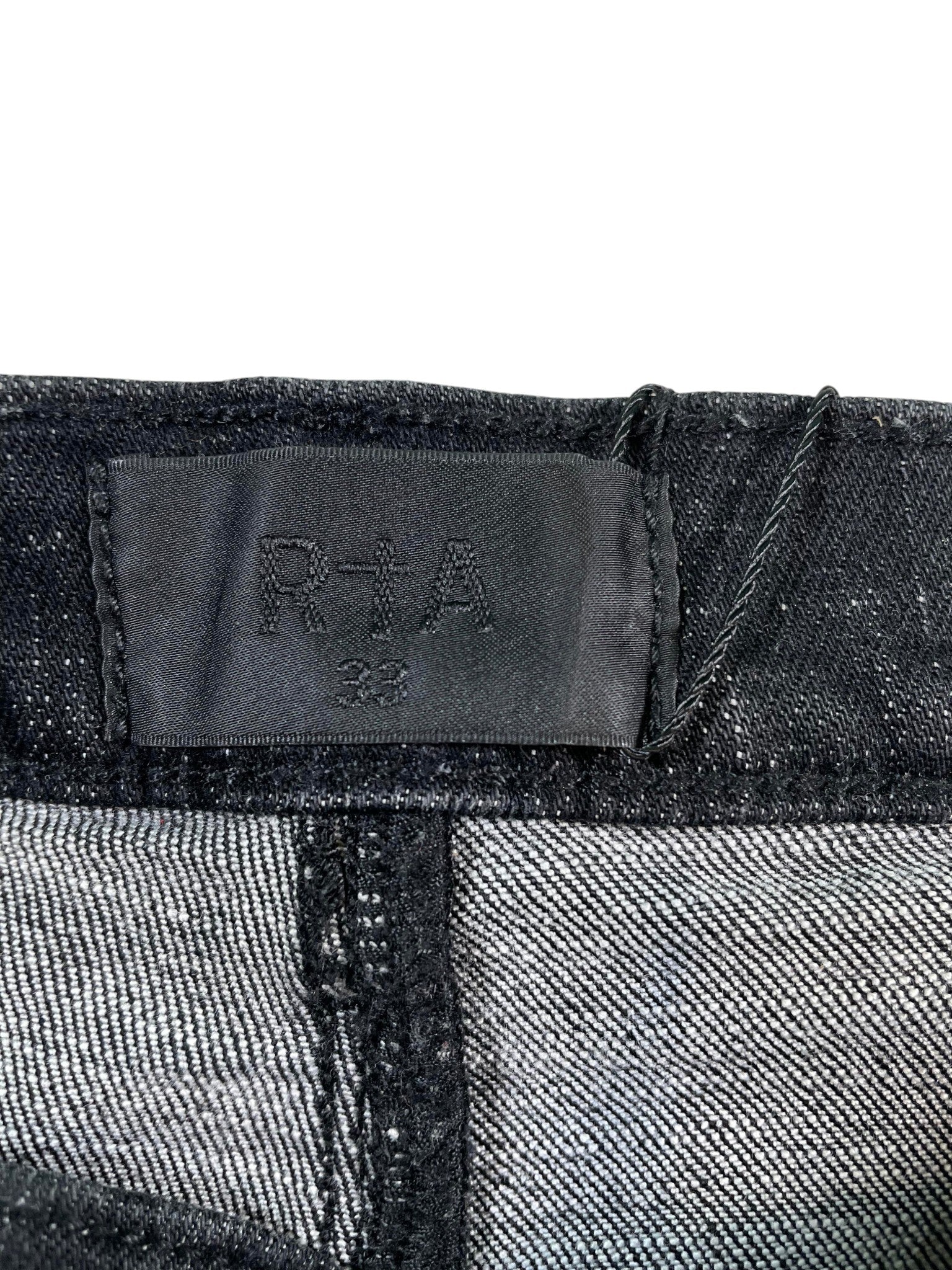 RTA Splatter Ripped Black Wash Jeans