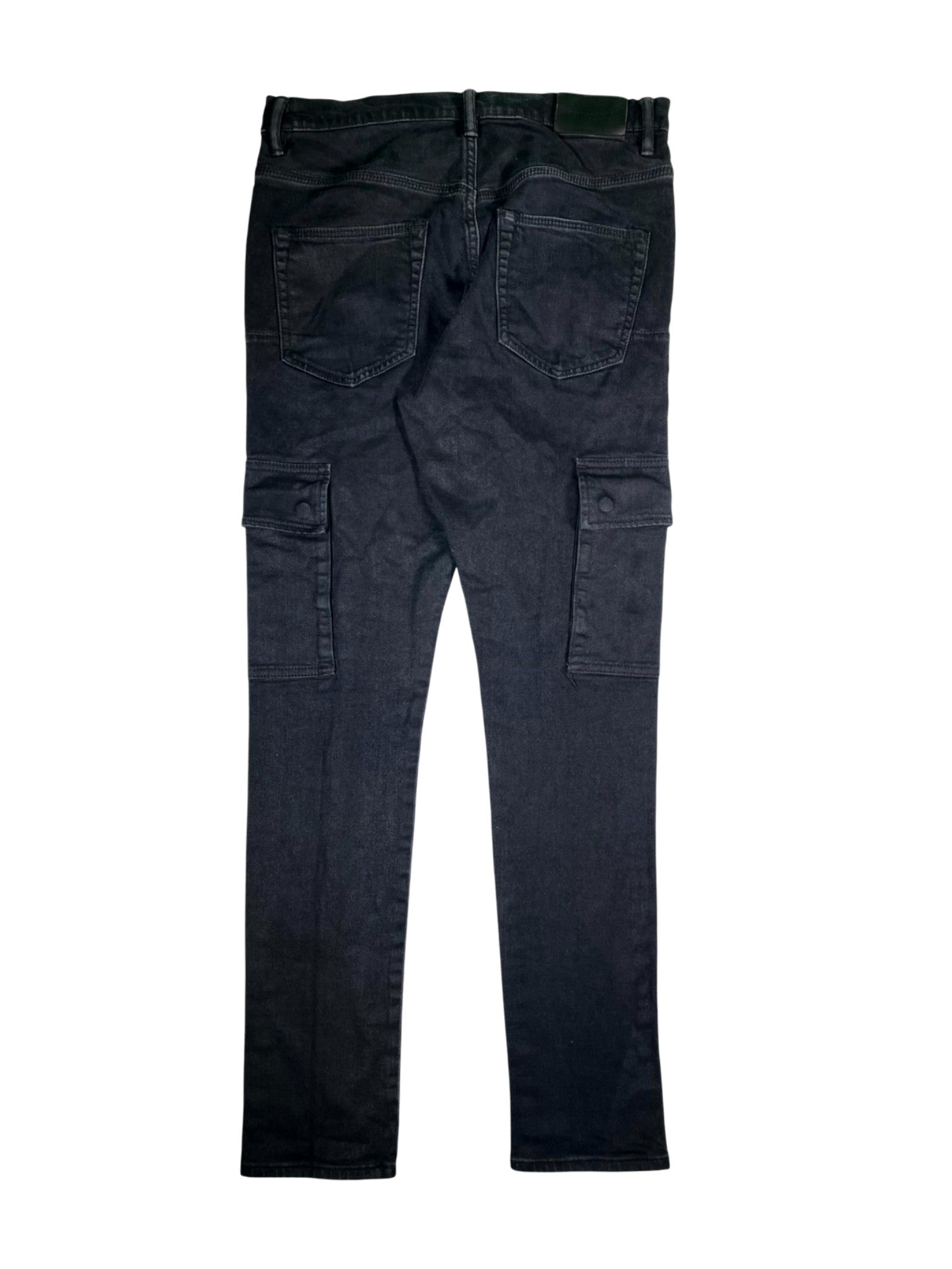 Purple Brand Denim Black Cargo Pants