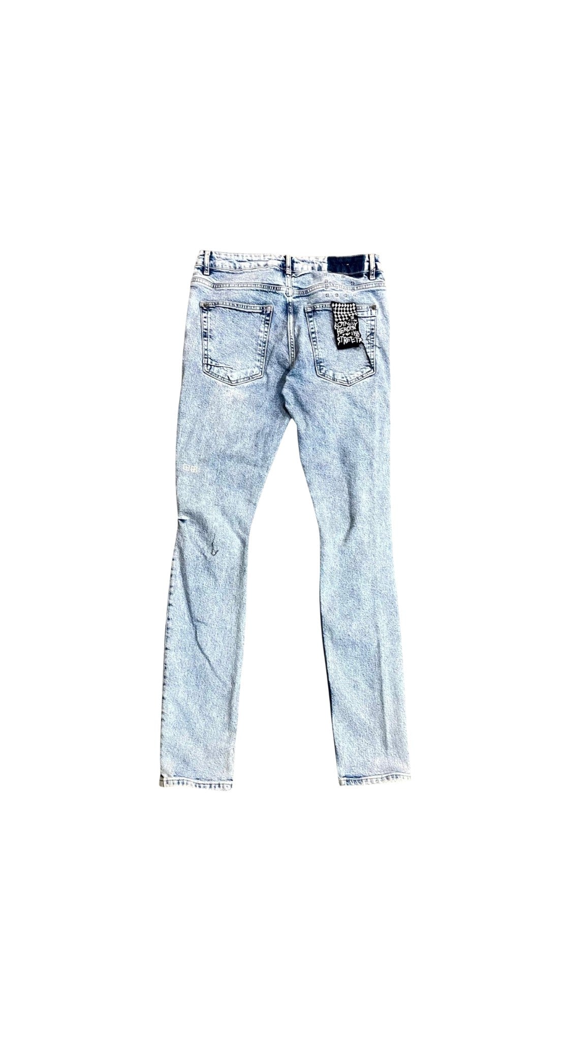 Ksubi Plain Ripped Light Wash Jeans