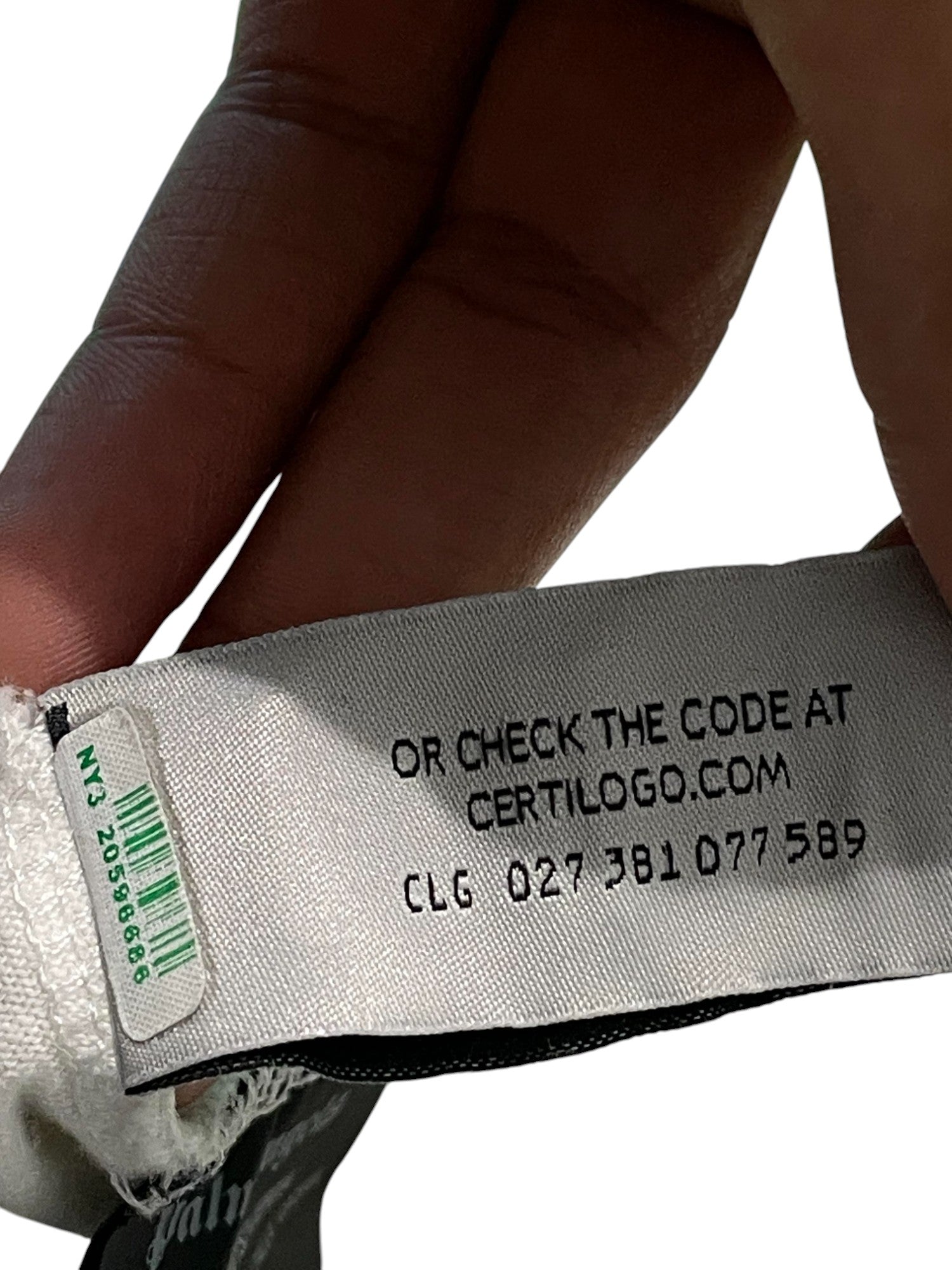 Palm Angels New York LS White Sweatshirt