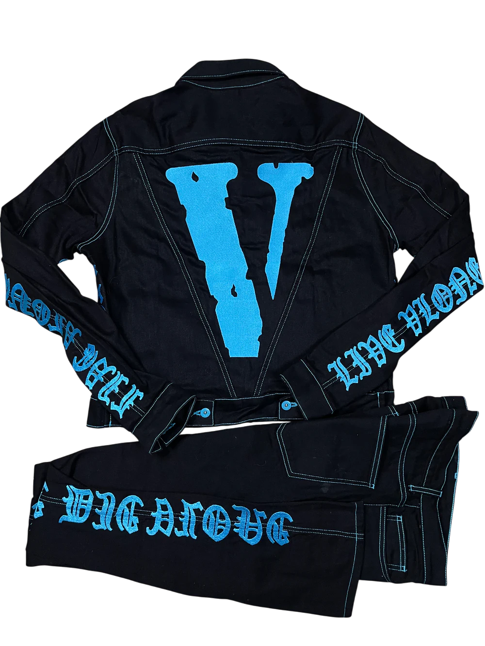 VLONE Friends Denim Black & Blue Suit