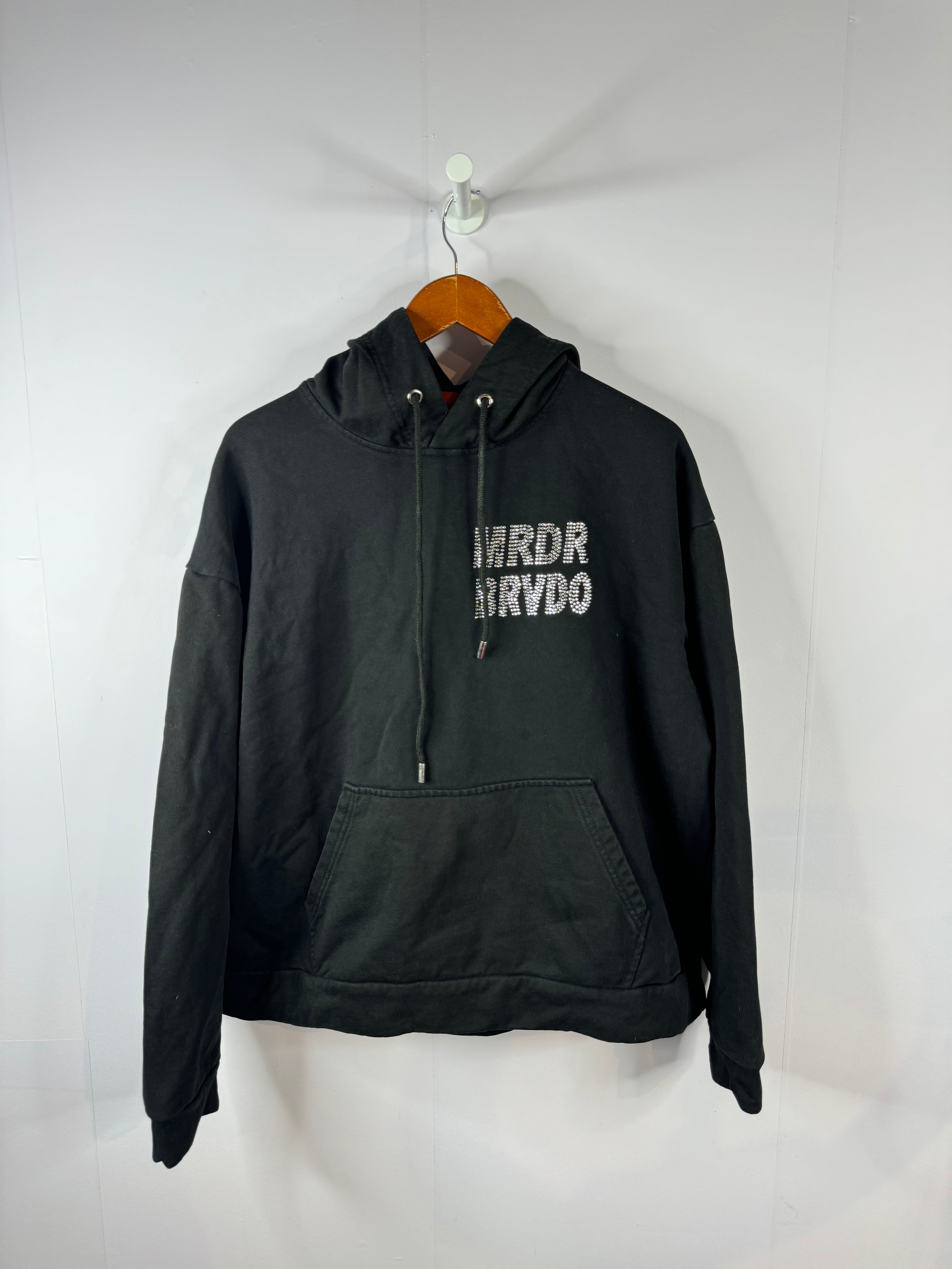 WDW MRDR BRVDO Studded Hoodie Black Used Small